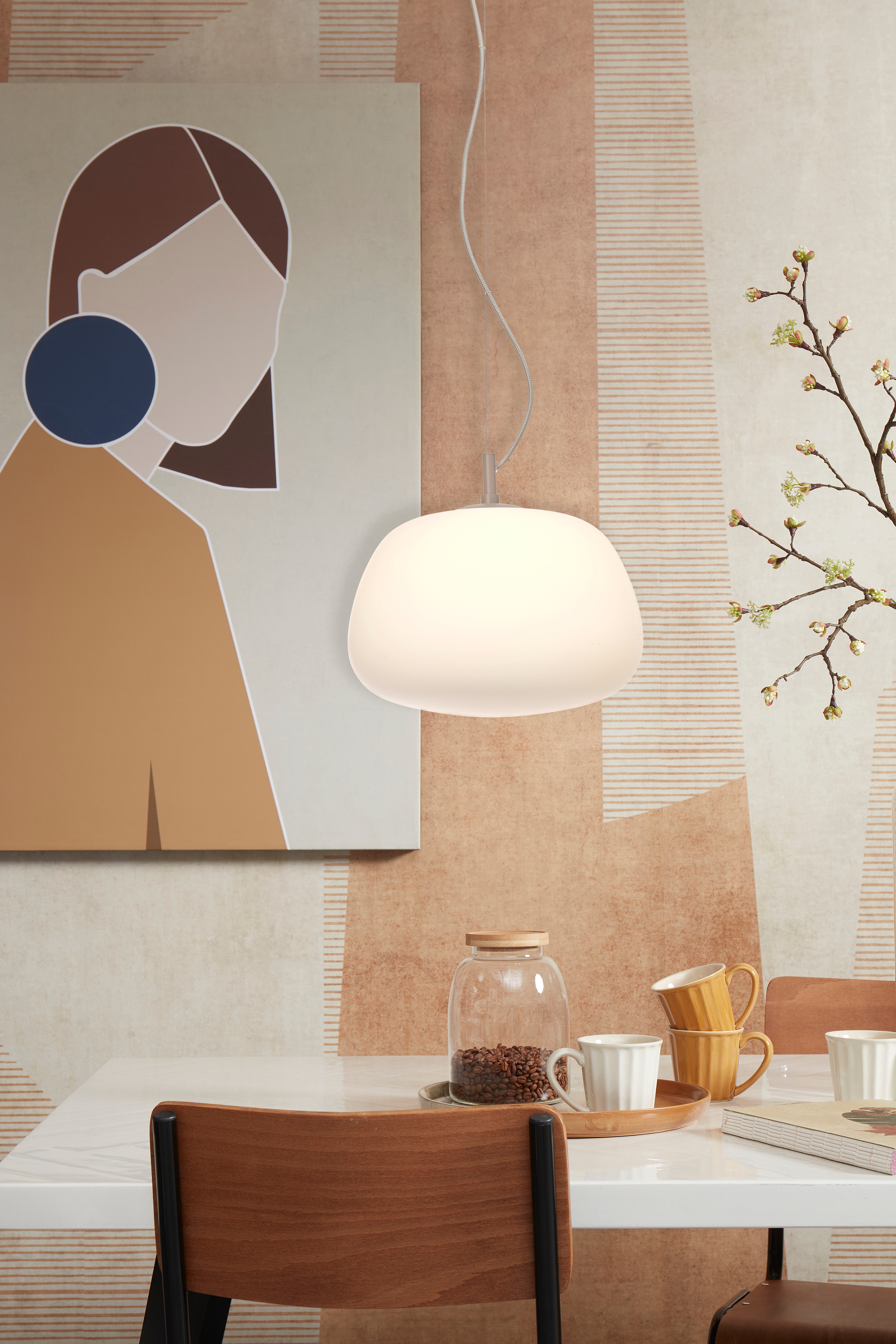 Sapporo Hängelampe - Weiß