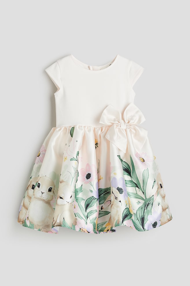 Flared-skirt dress - Light powder pink/Patterned/Light pink/Unicorns/White/Teddy bears/Light blue/Unicorns/dc - 2