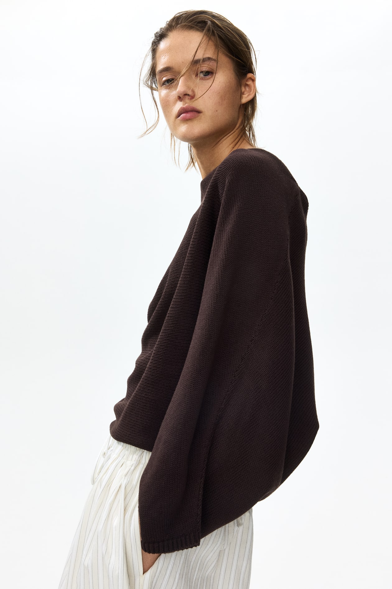 Batwing-Sleeved Sweater - image 2
