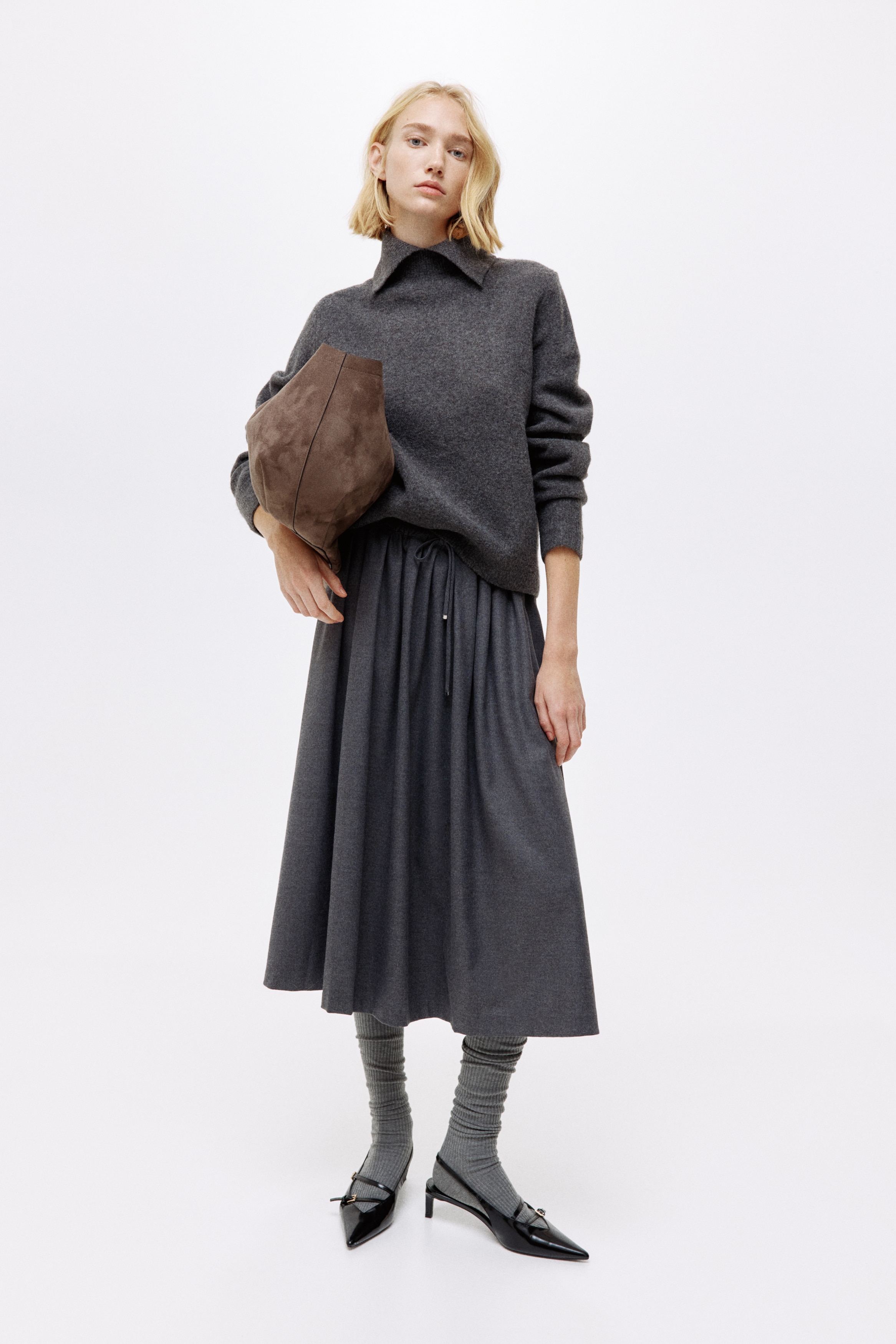 タートルネックセーター - ダークグレー - レディース | H&M JP