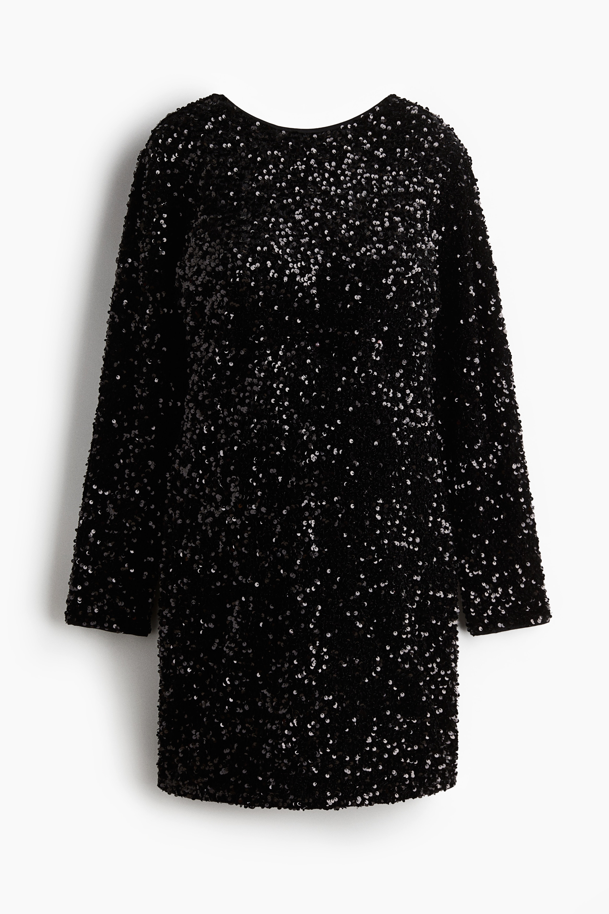 MAMA Flitrové šaty - Černá/Vínová