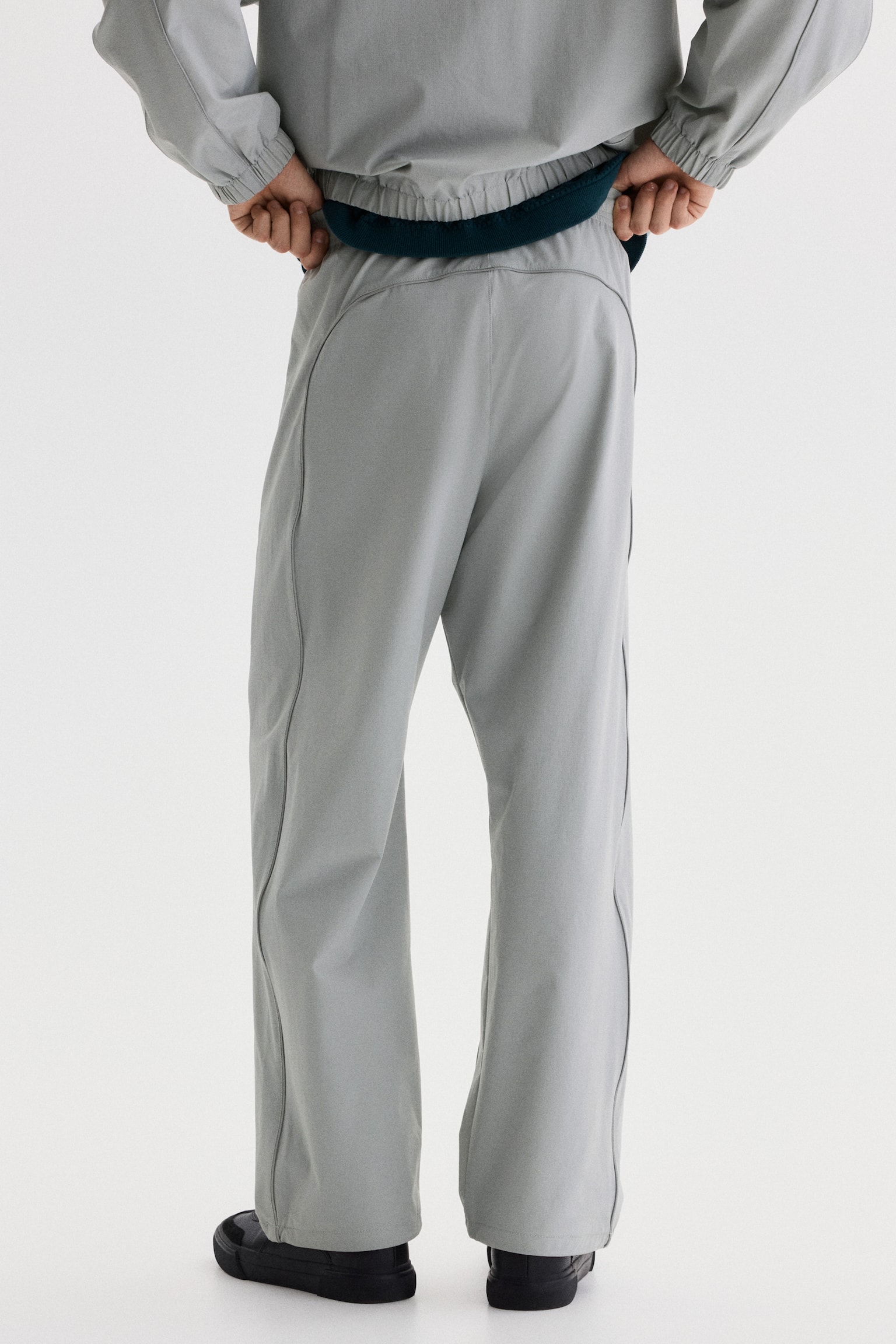 Relaxed Fit Track pants - Light grey/Black - 7