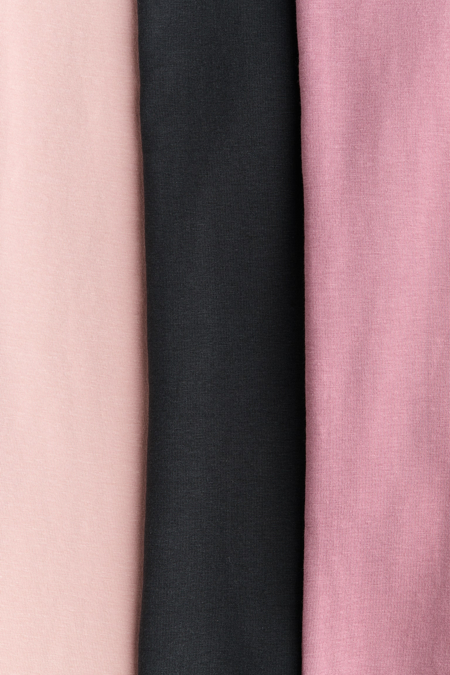 3-pack flared leggings - Old rose/Black/Light pink/Black/Light beige/Leopard print - 2