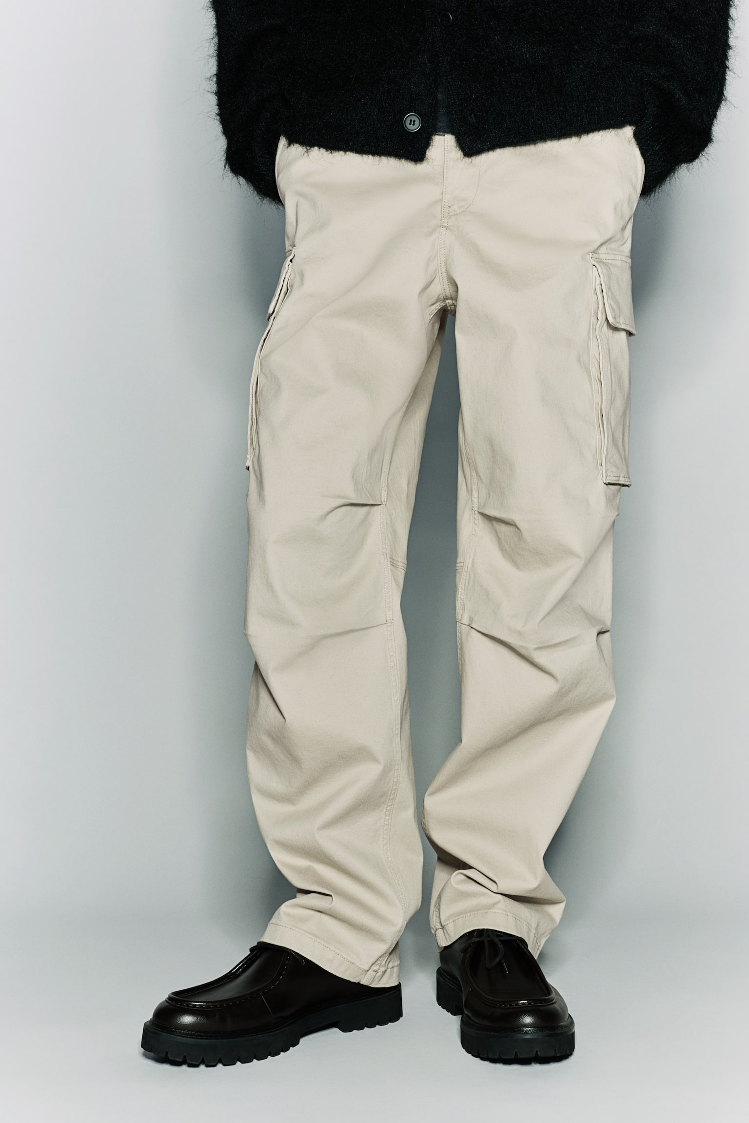 Relaxed Fit Cargo trousers - Beige/Black/Dark brown/Khaki green - 4