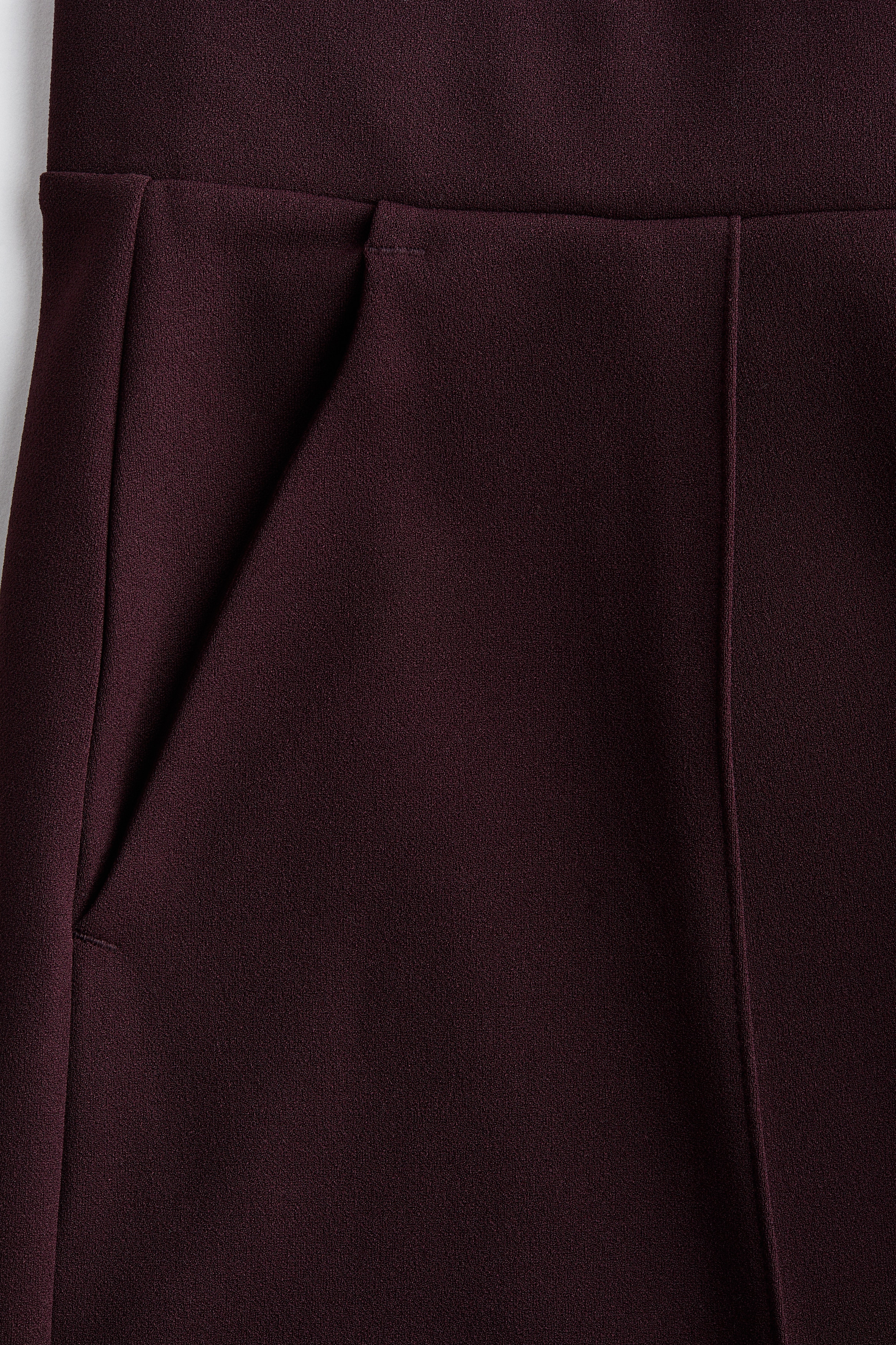 High-waisted tailored trousers