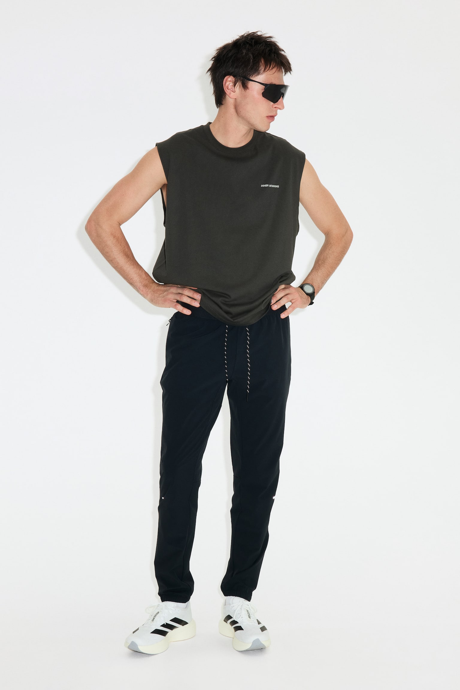 Camiseta de deporte DryMove™ sin mangas Loose Fit - Gris oscuro/Inner running/Blanco/Inner peace/Gris jaspeado/La puissance/Gris oscuro - 2