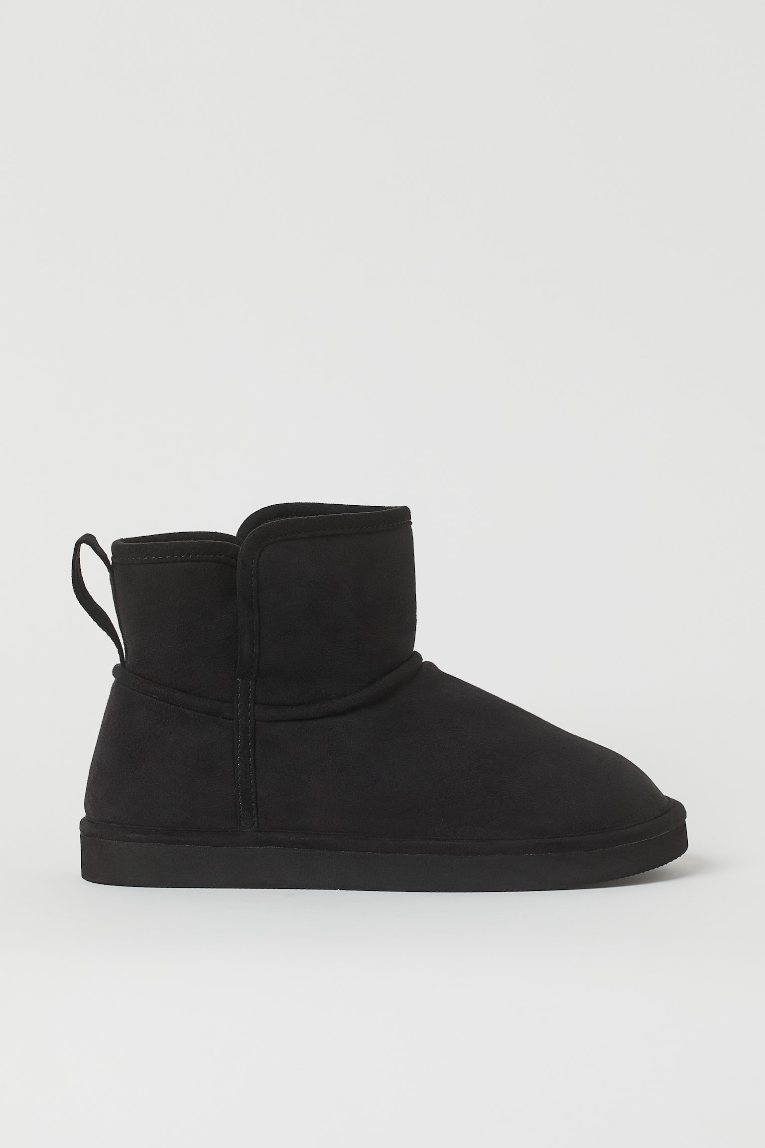 Warm Lined Boots - Black/Dark greige - 1