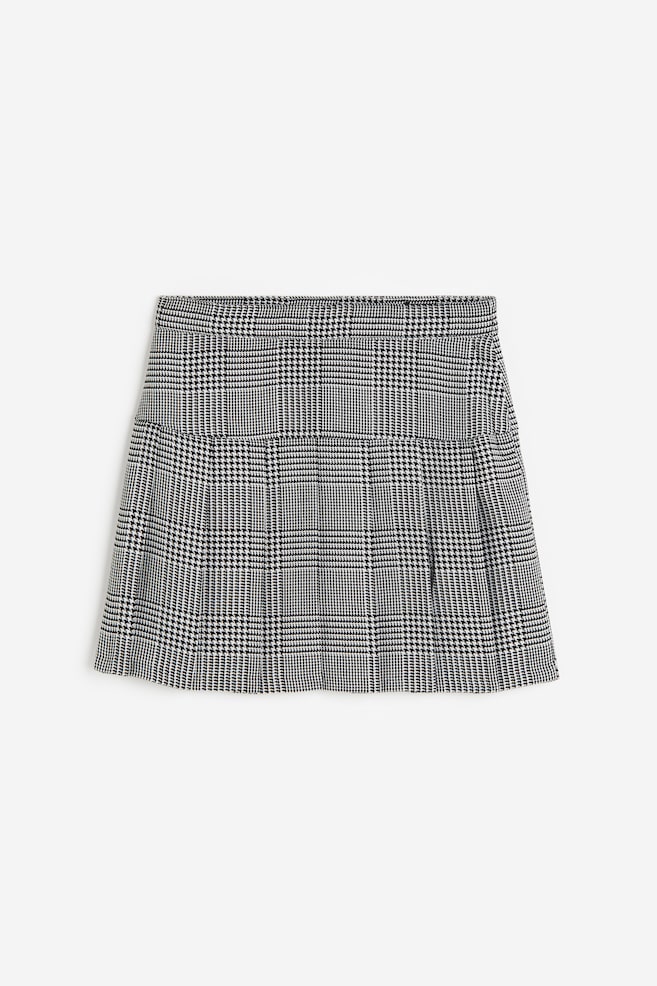 Pleated skirt - Black/Dogtooth-patterned/Dark beige/Checked/Green/Checked/Black - 1