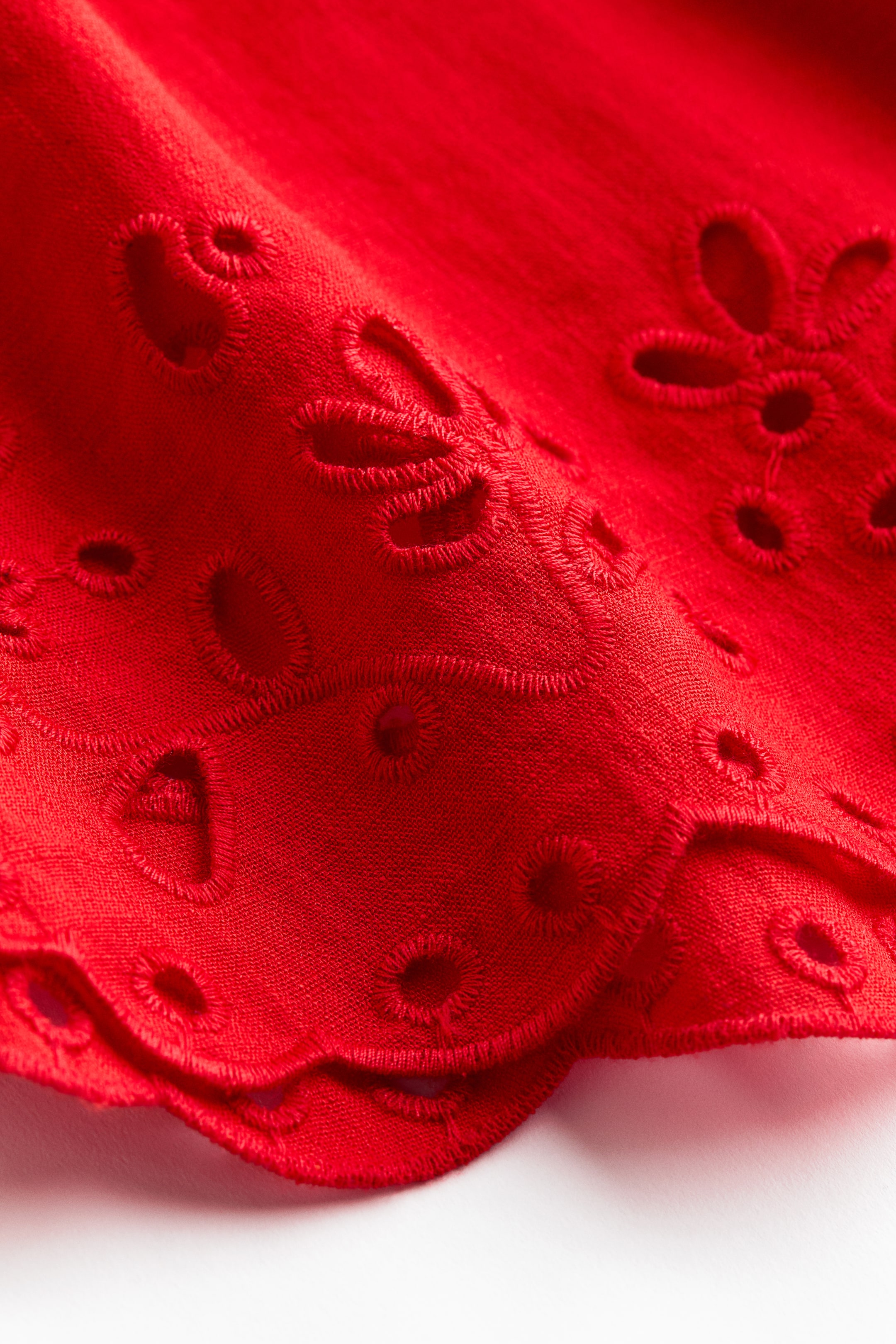 Shorts with Eyelet Embroidery
