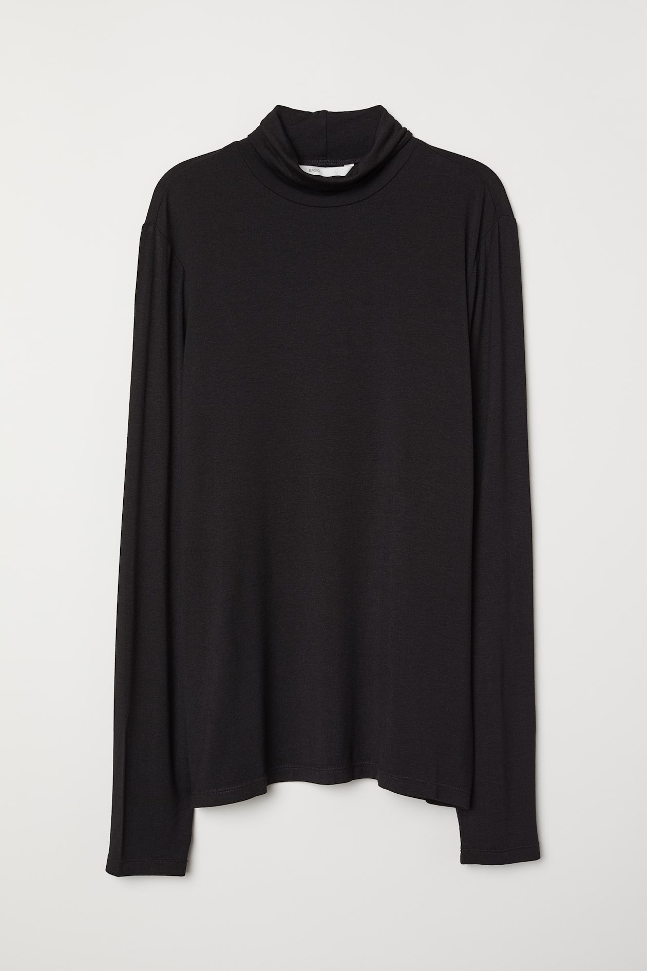 Polo-neck top - Polo-neck - Long sleeve - Black - Ladies | H&M GB