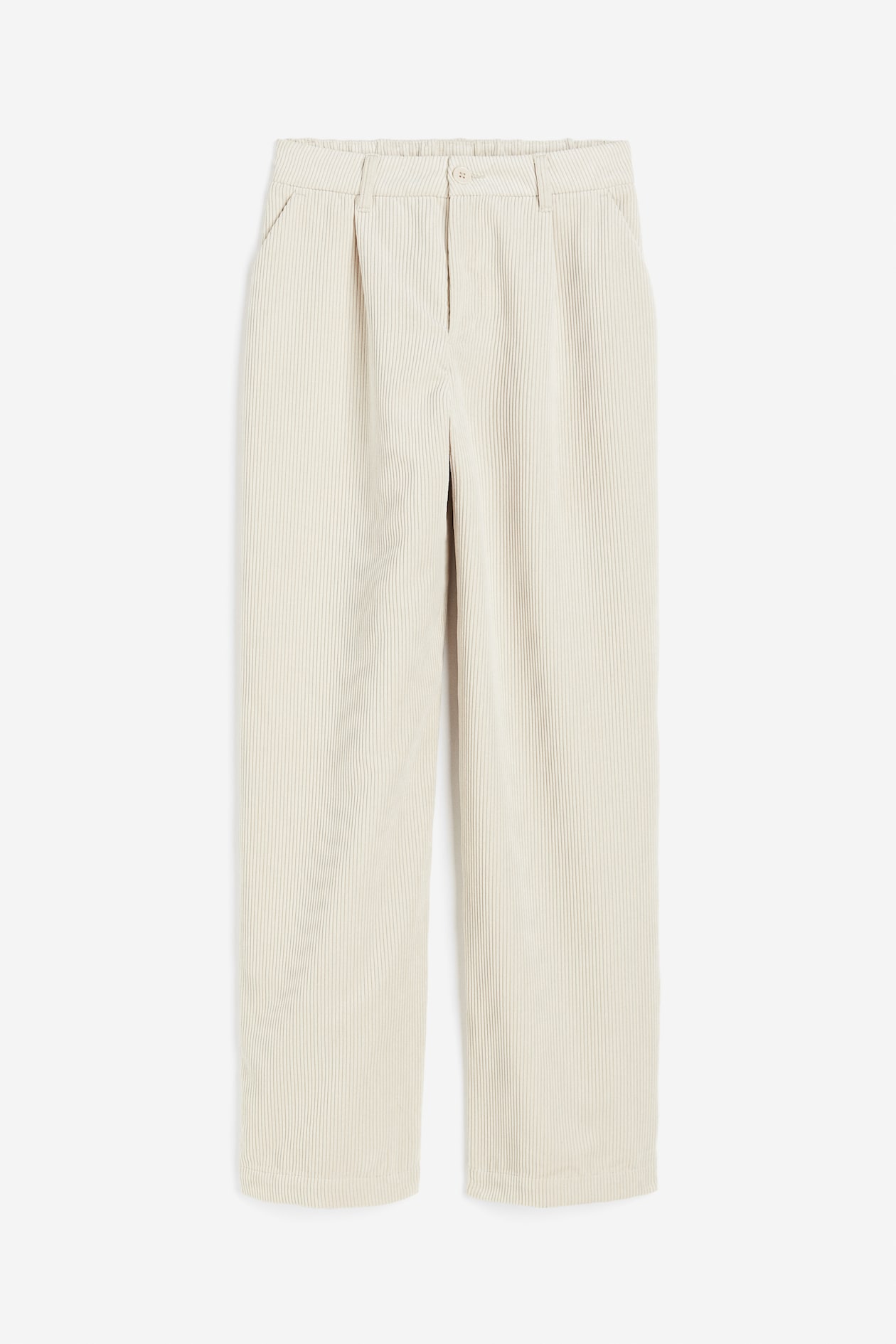 Pantalón amplio de pana Beige claro MUJER H&M ES