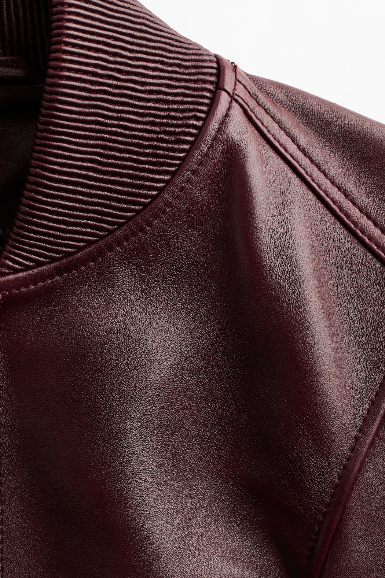 Leather bomber jacket - image 5