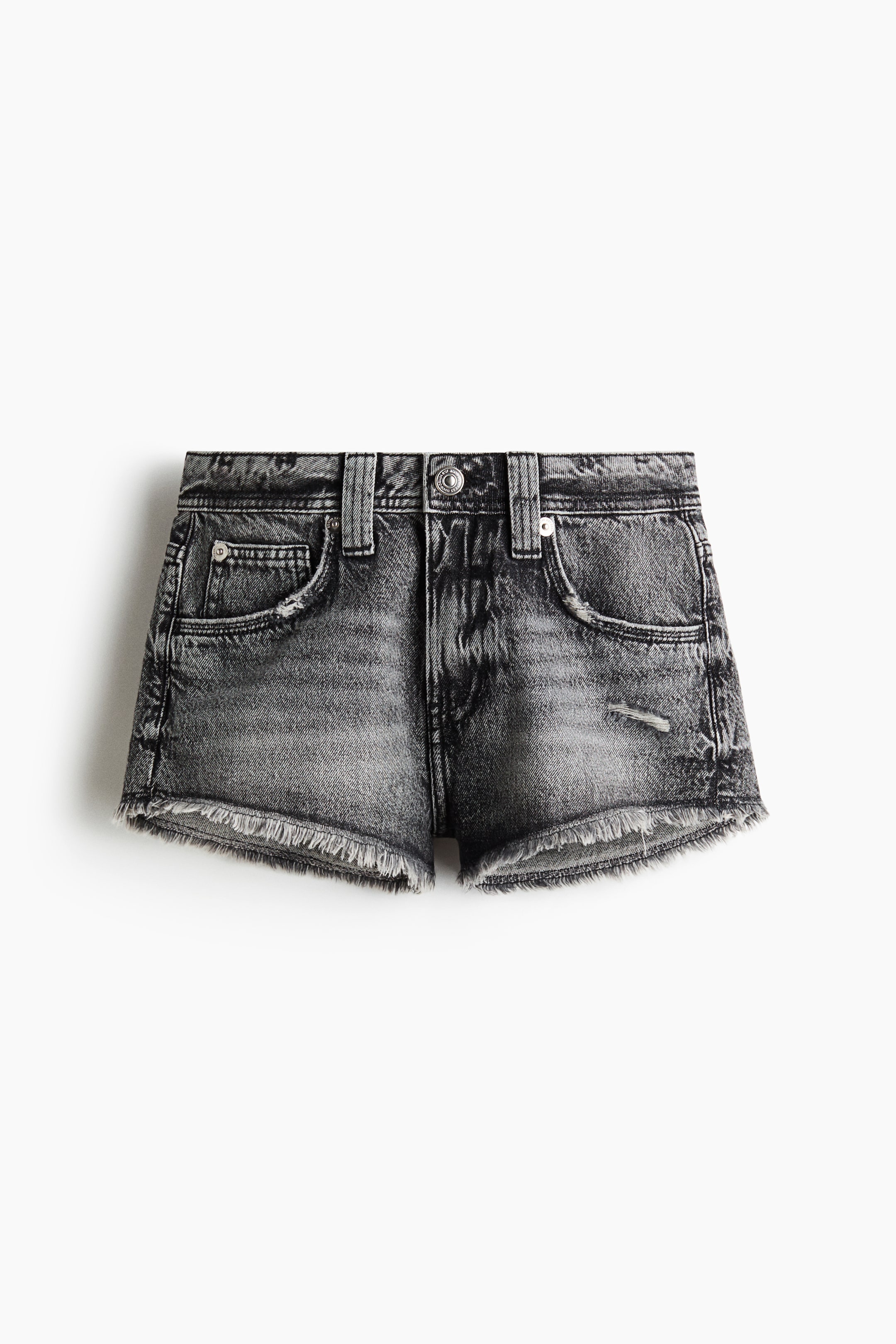 Frayed Denim Shorts