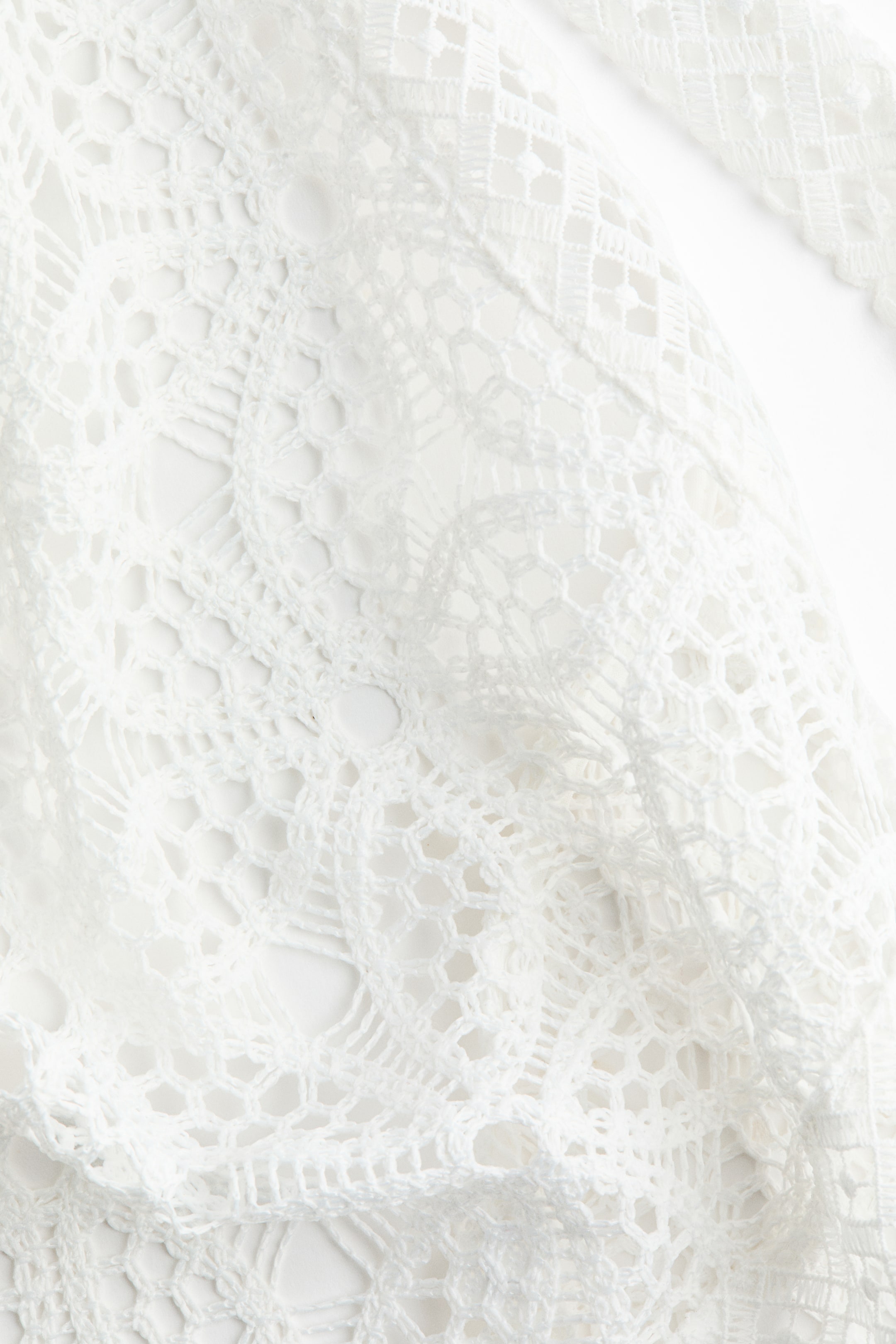 Asymmetric Lace Halterneck Top