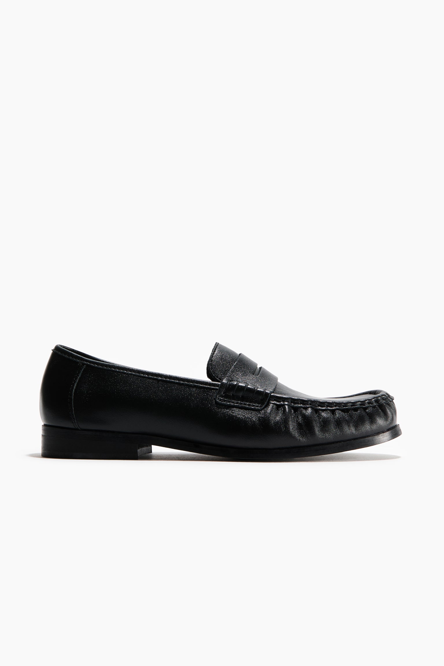 Mocassins en cuir - Noir