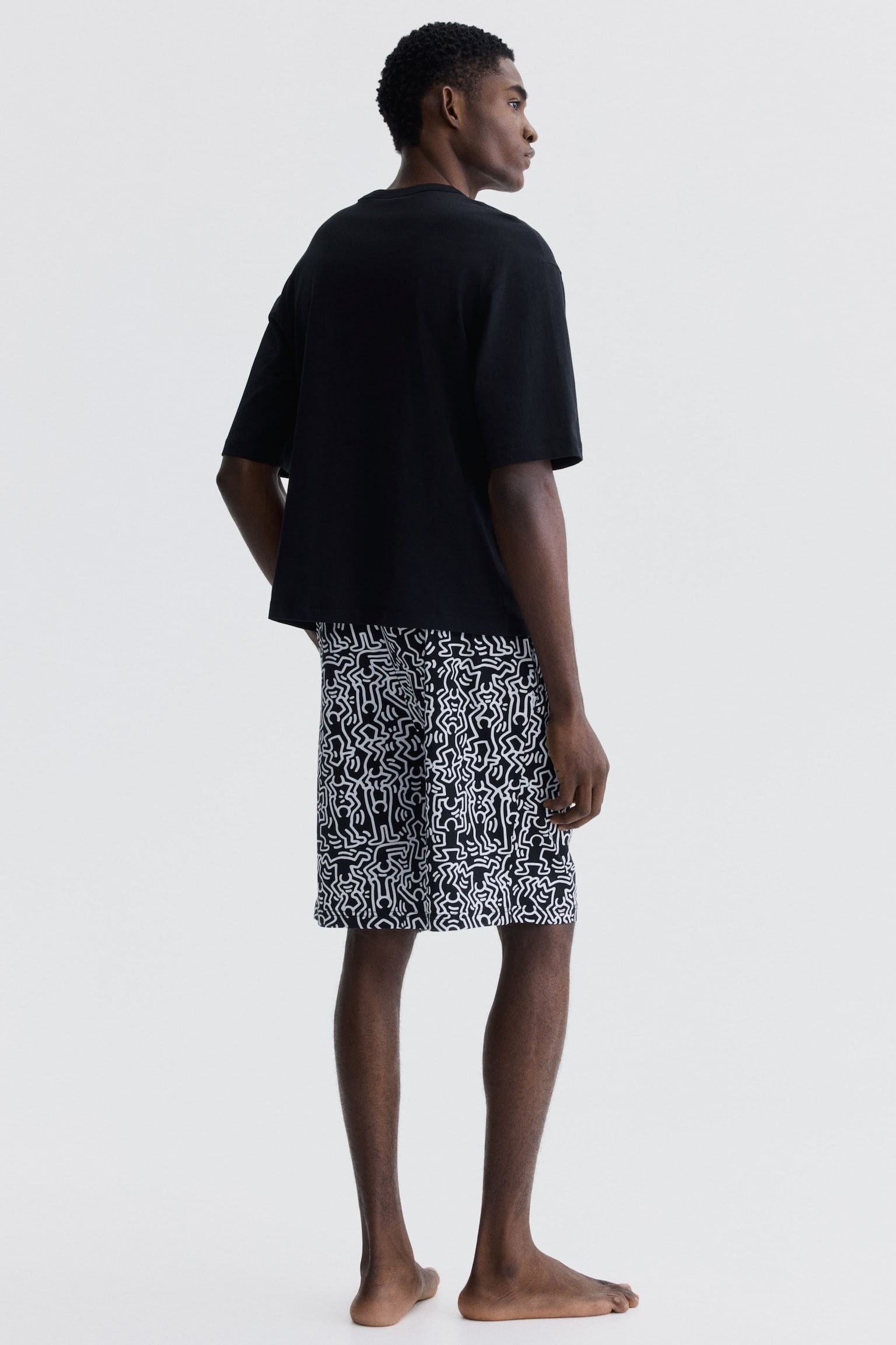 Ensemble d'intérieur 2 pièces - Noir/Keith Haring/Vert foncé/Snoopy - 5