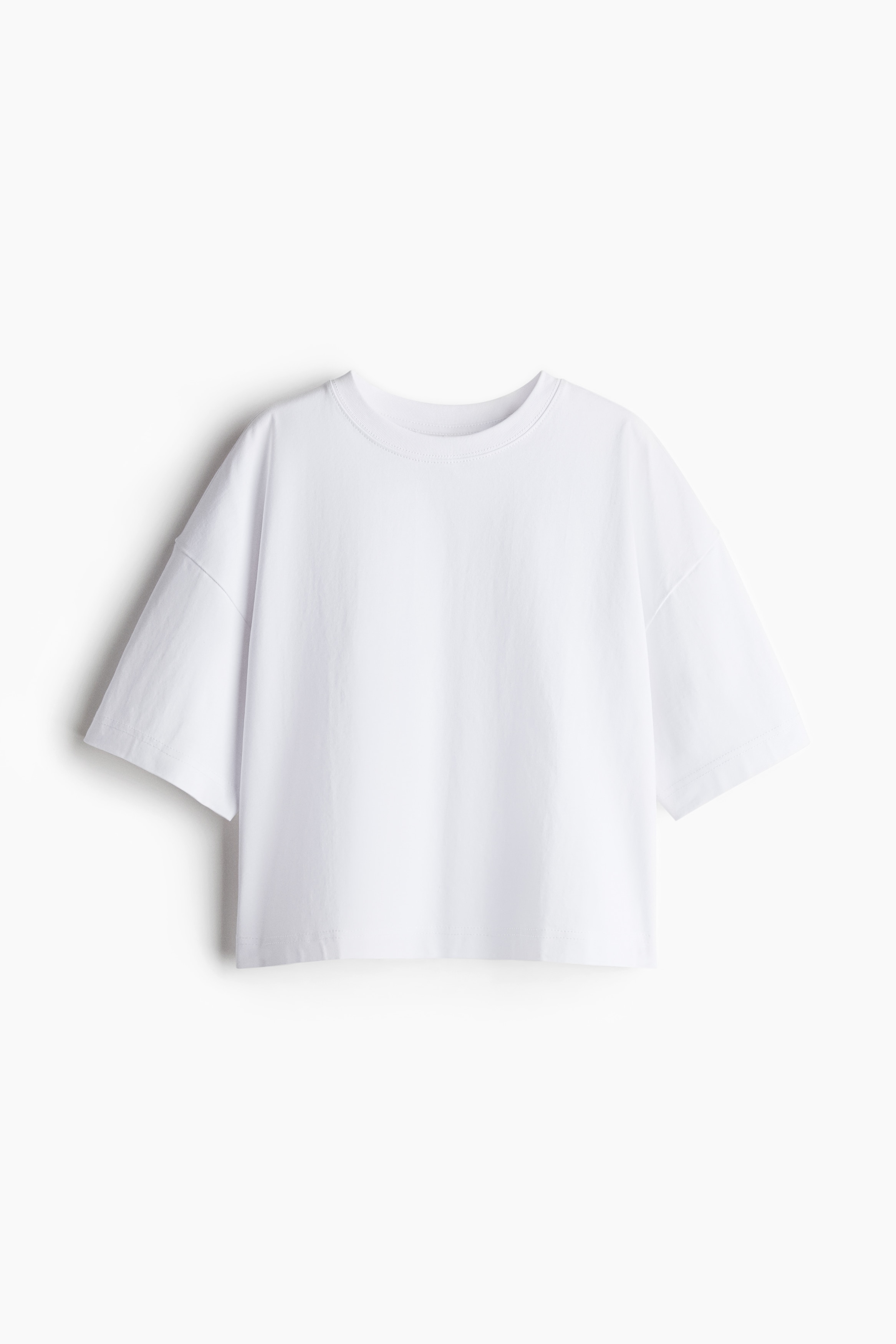 Φαρδύ T-shirt - Λευκό/Κρεμ/Λευκό/Κρεμ/ριγέ