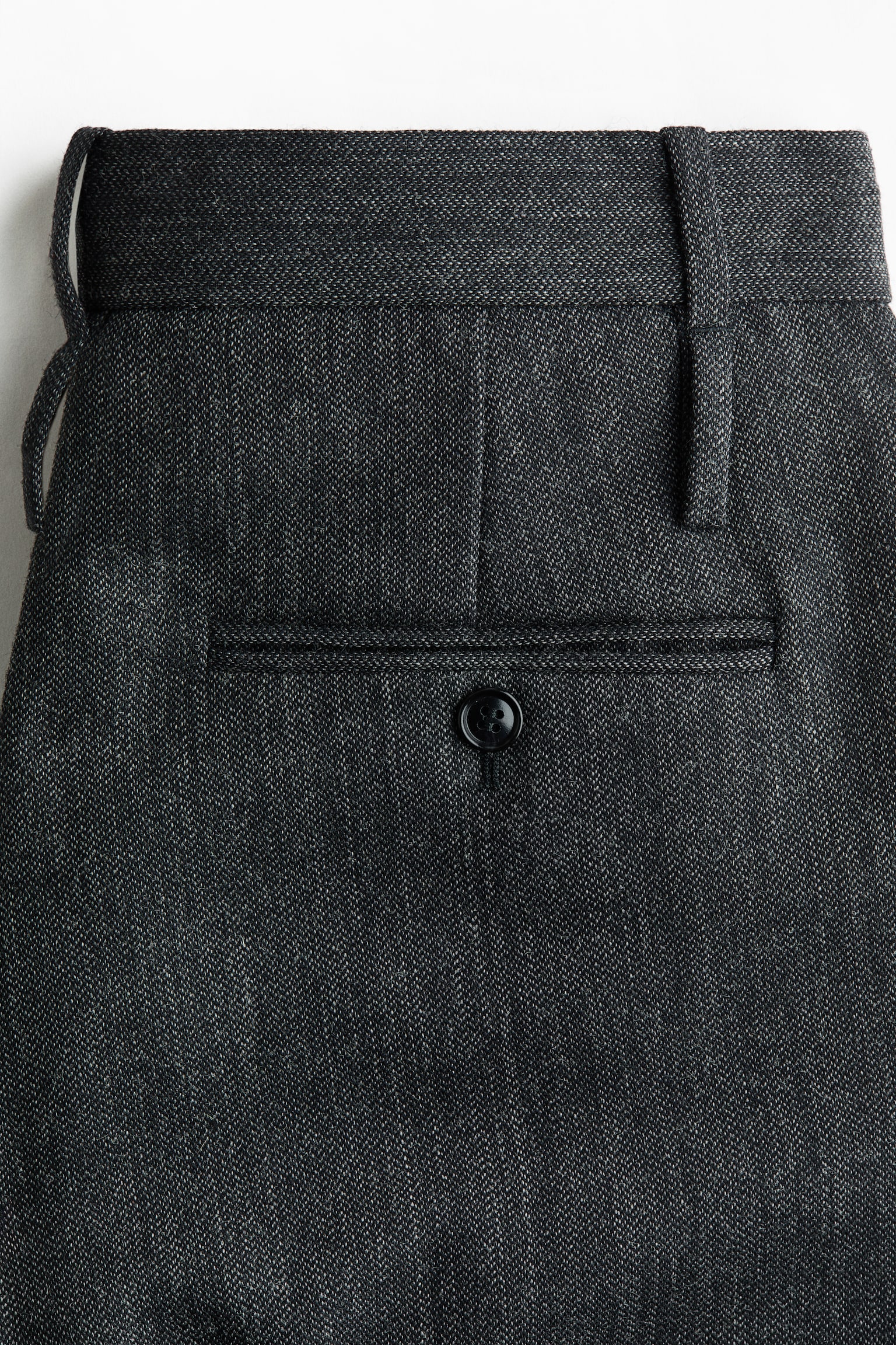 Tailored wool trousers - Dark grey - 7