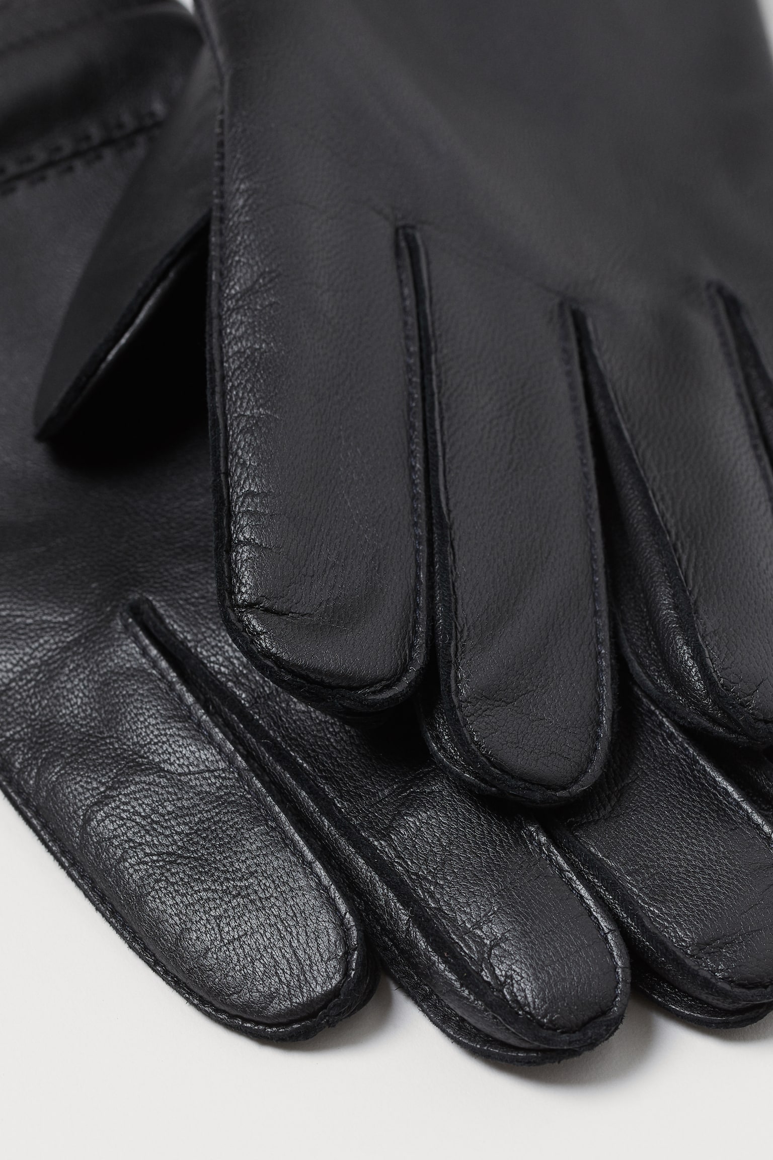 Leather gloves - Black - 2