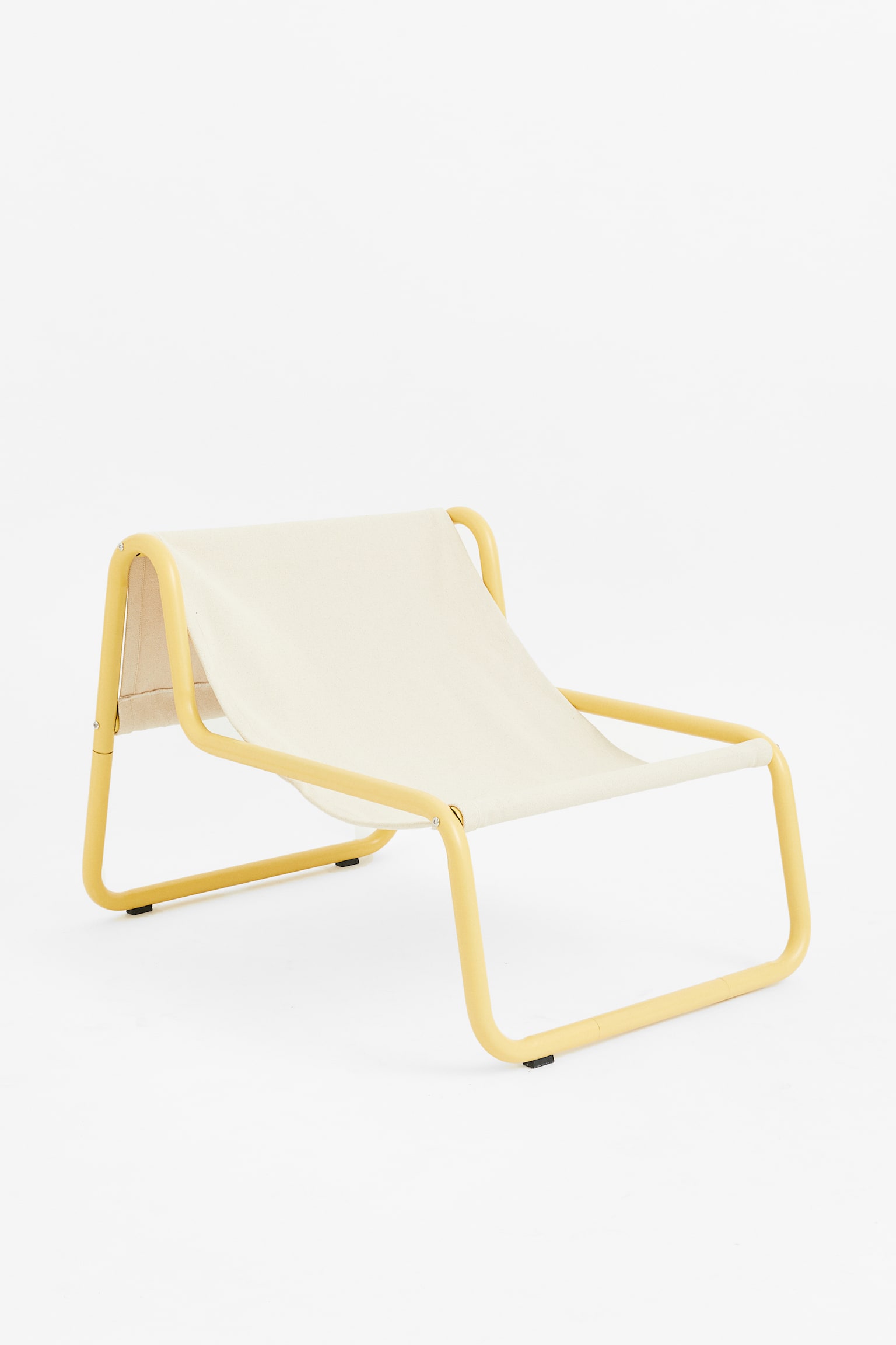 Metal lounge chair - Yellow/Black - 1