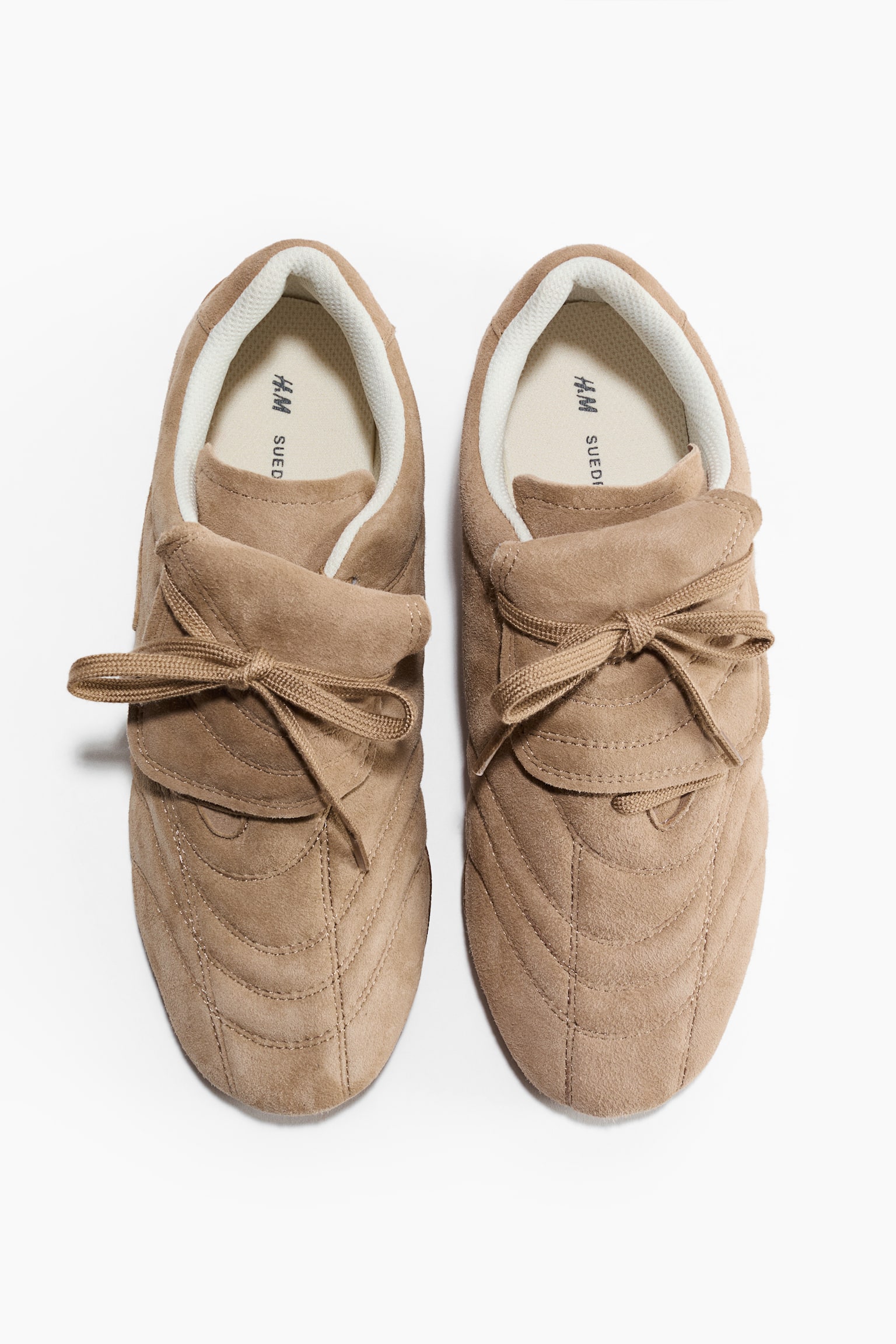 Suede trainers - Beige - 3