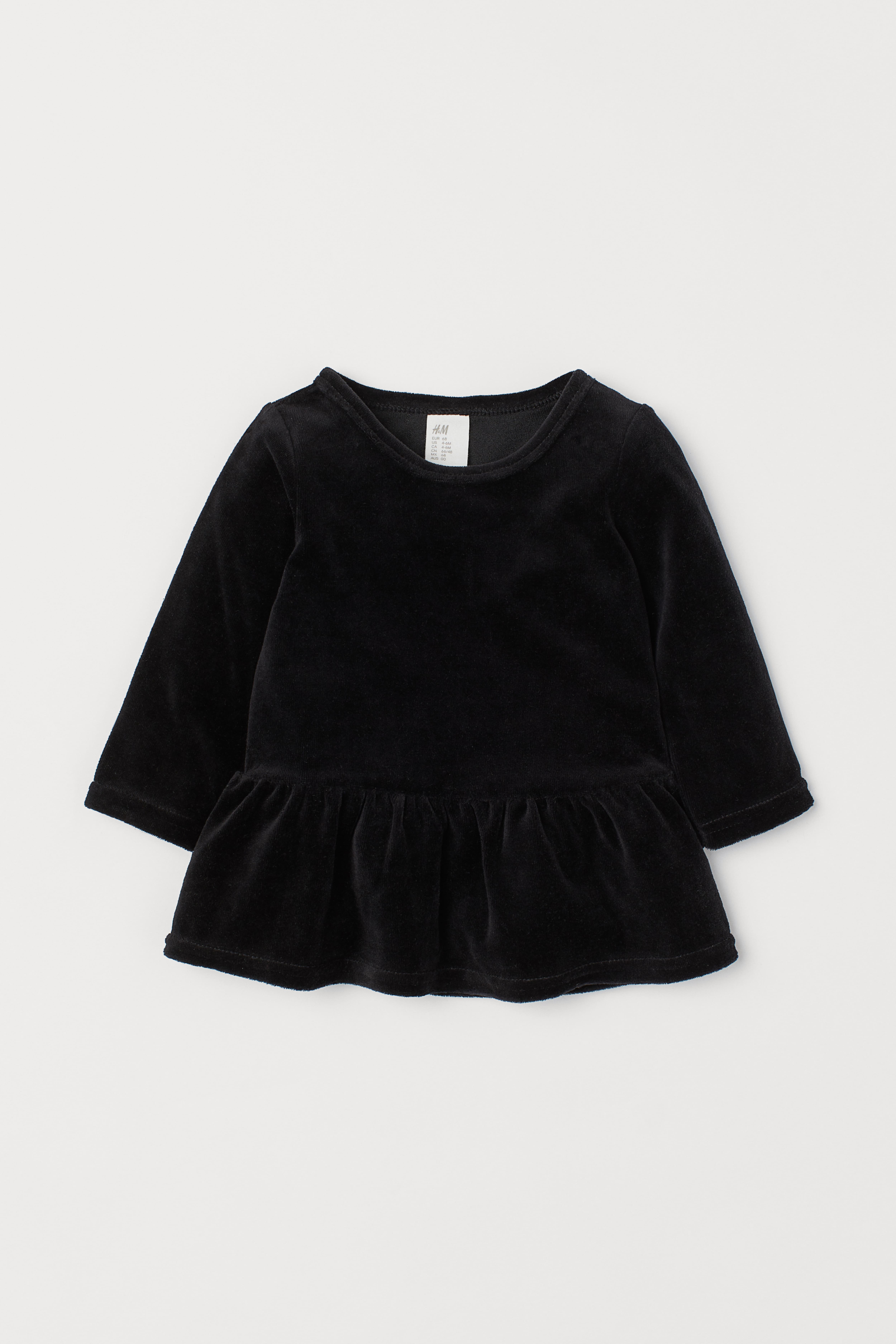 H&m robe velour noir best sale