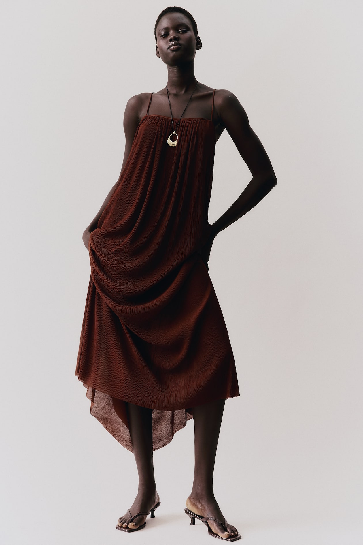 Plisse Strappy Dress - image 4