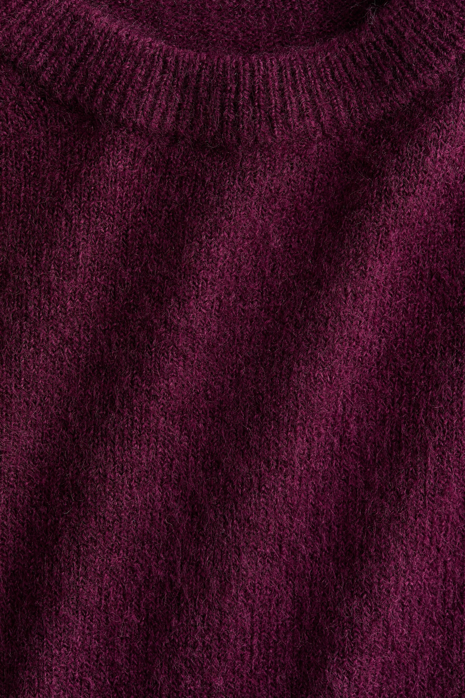 Fine-knit jumper - Plum purple/Cream/Dark grey marl/Dark brown/Dusty turquoise/Bright red/Powder pink/Black/Light yellow - 2