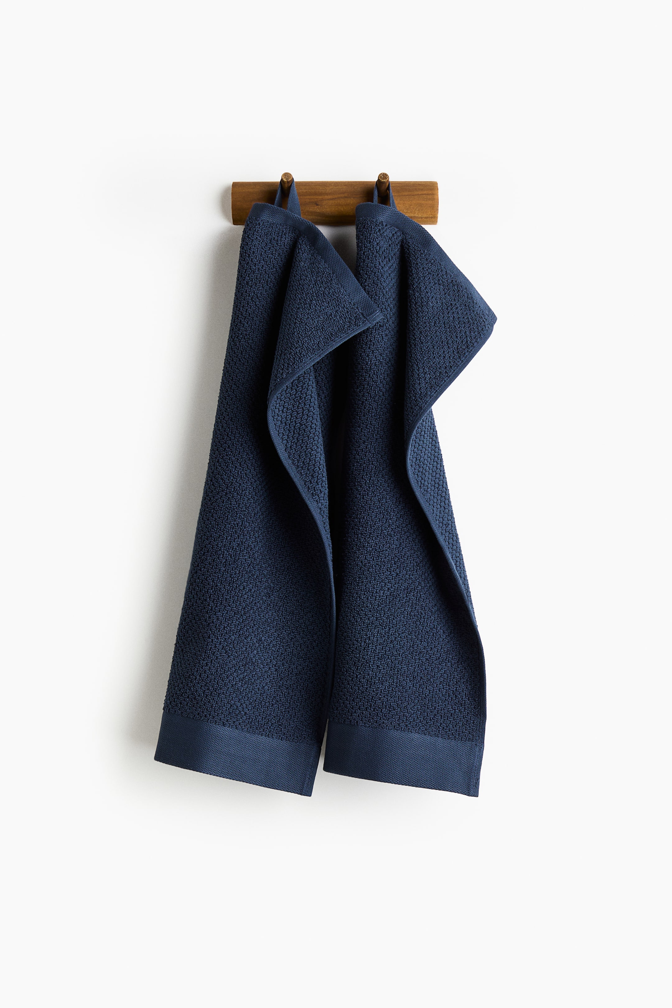 View larger image: 2-pack cotton terry guest towels - Navy blue - Home All | H&M GB 1