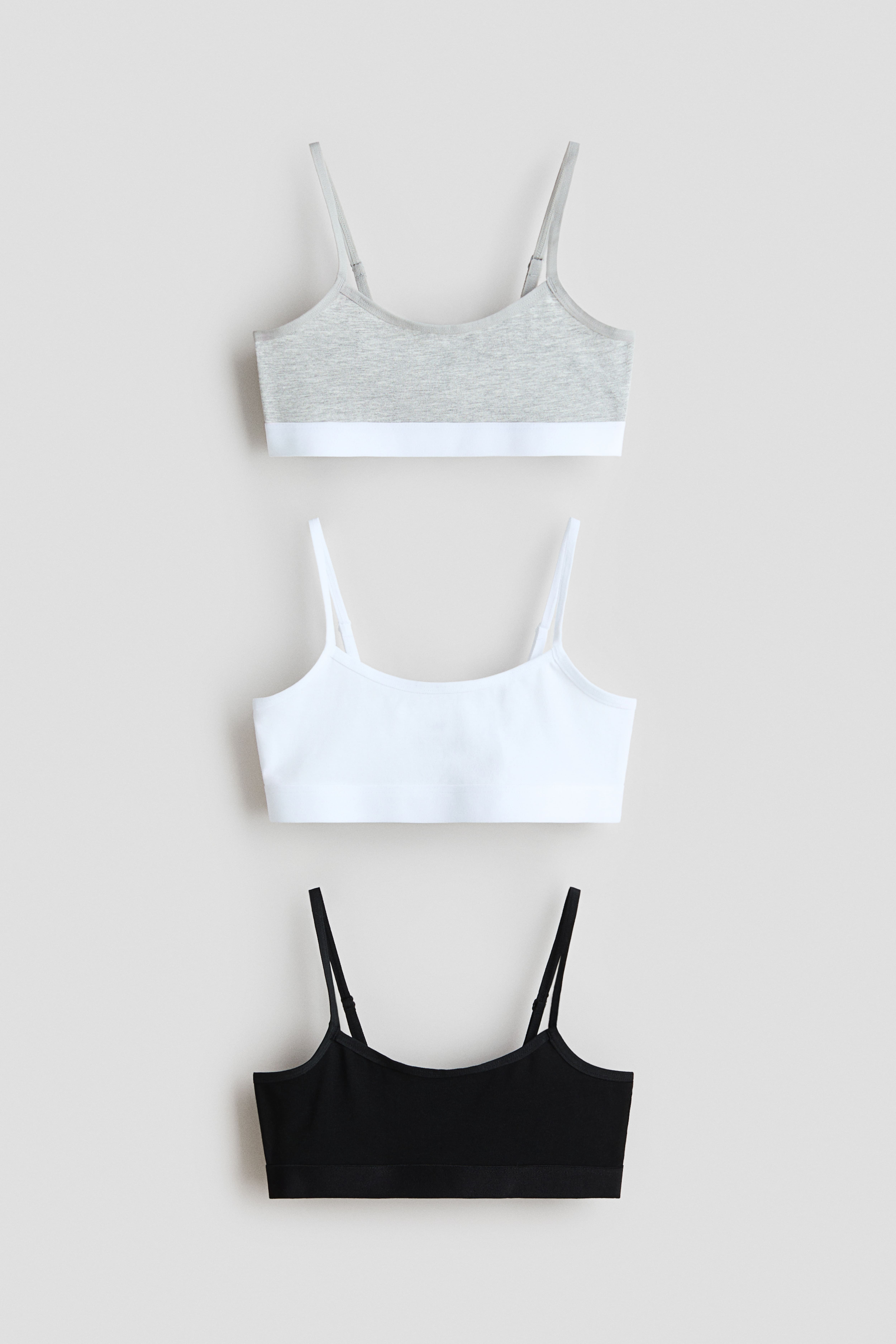 3-Pack Cotton Short Tops