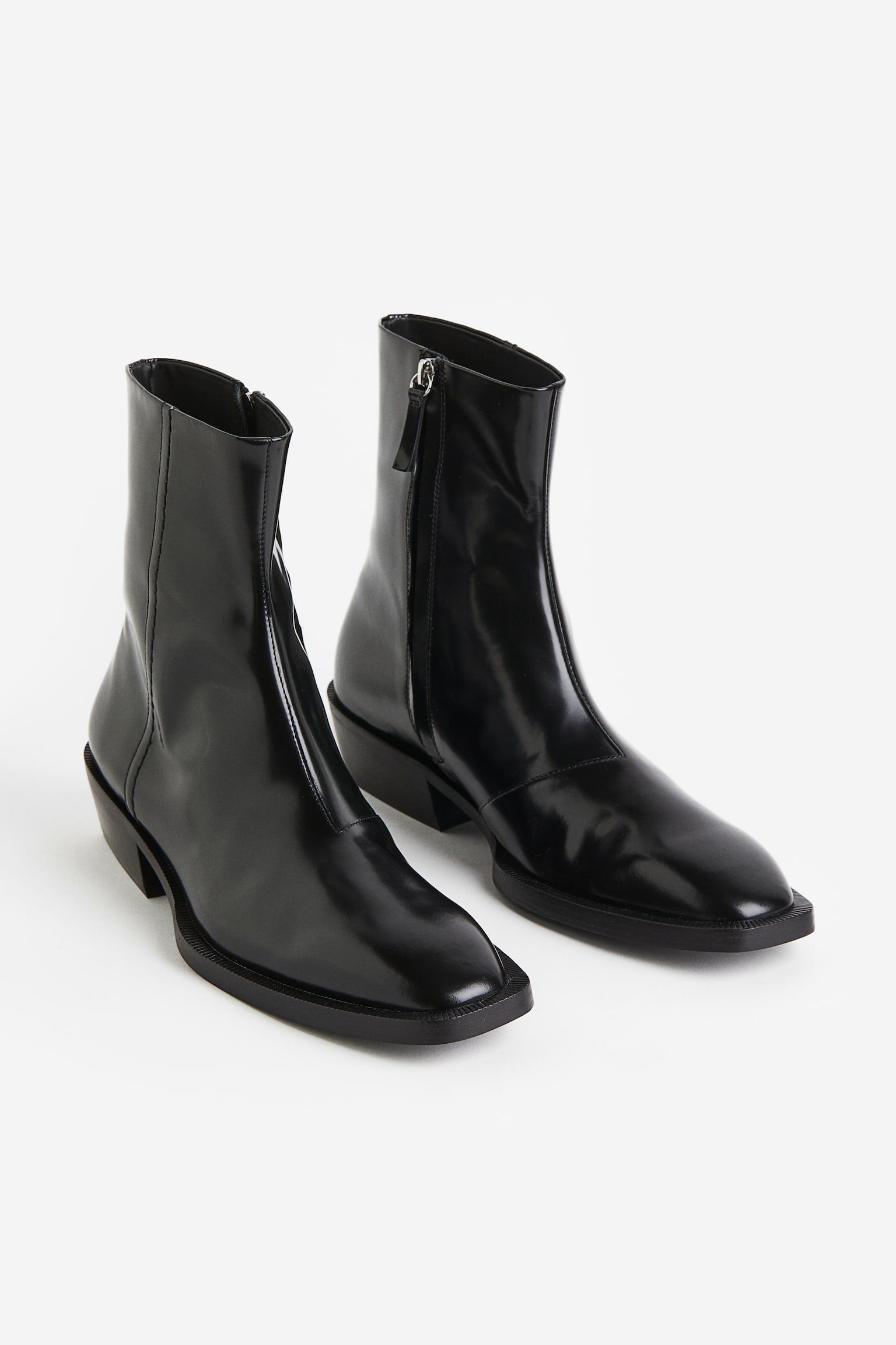 Leather boots - Black - 4