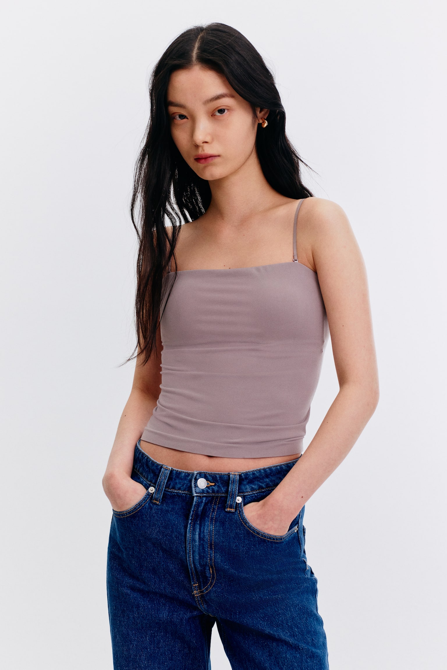 COOLMAX® Camisole Top - Taupe/Brown/Black - 1