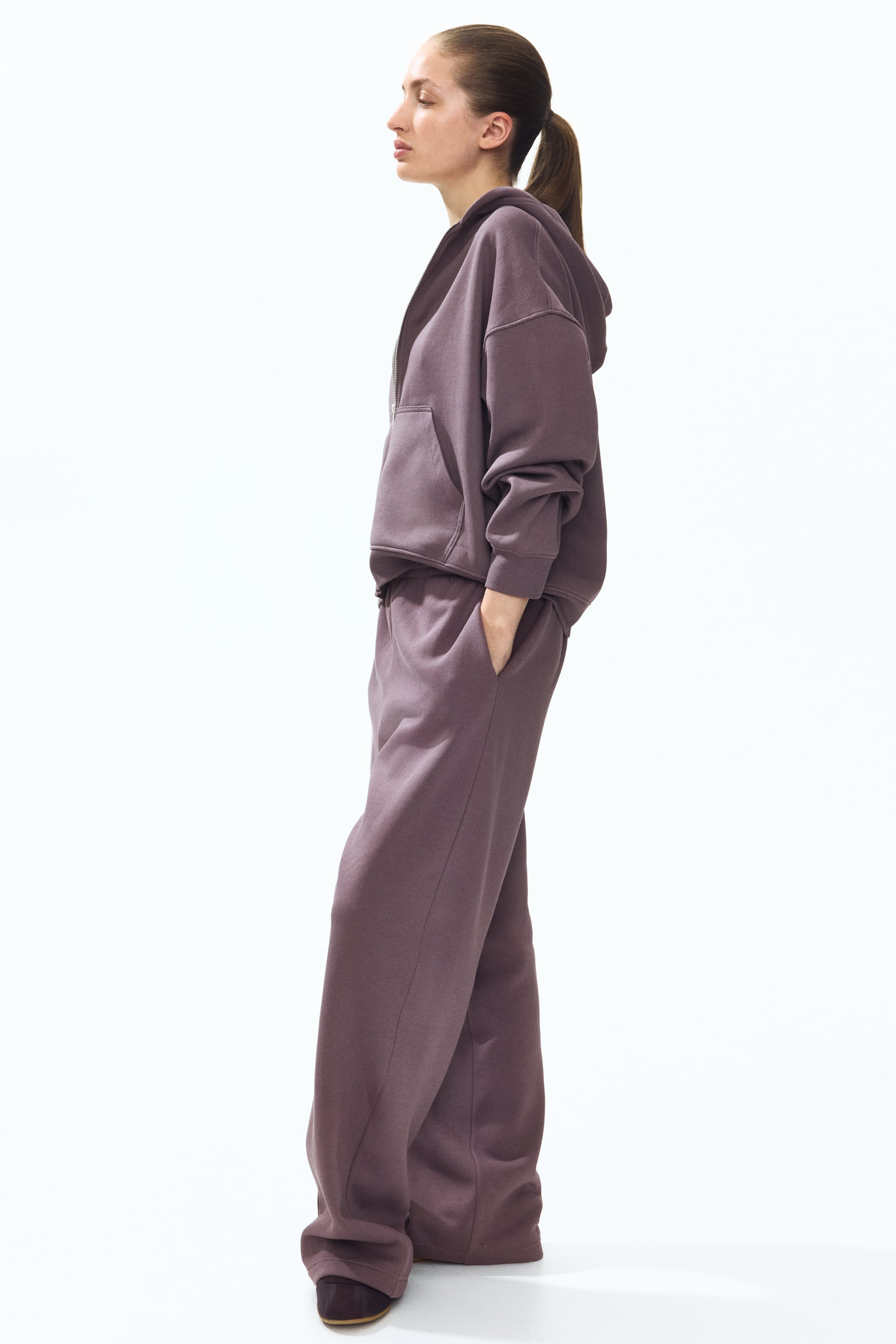 Zip-through hoodie