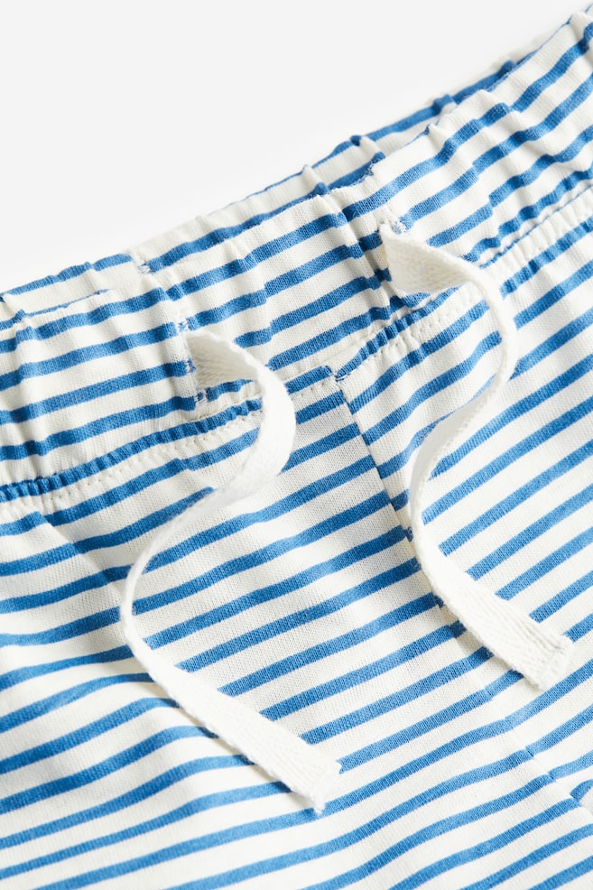 2-piece cotton jersey set - Light blue/Striped/White/Strawberries - 3