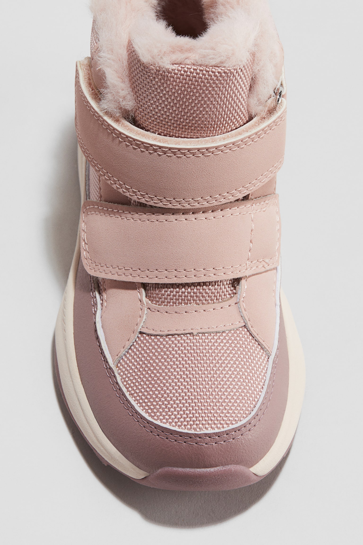 Warm-lined waterproof trainers - Dusty pink/Black - 2