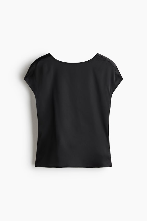 Женские топы H&M Cutout Satin Top
