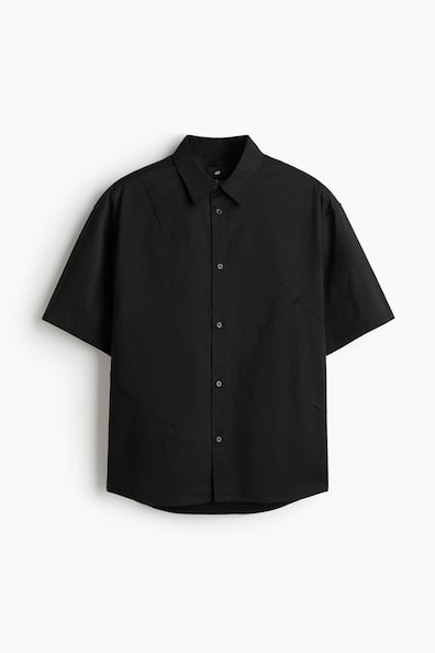 ルーズフィット クリースパターンシャツ