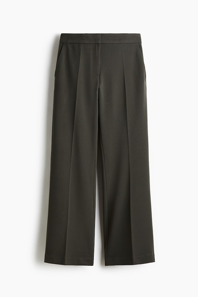 Flared tailored trousers - Dark dusty green/Brown/Charcoal grey/Dark brown/Black - 1