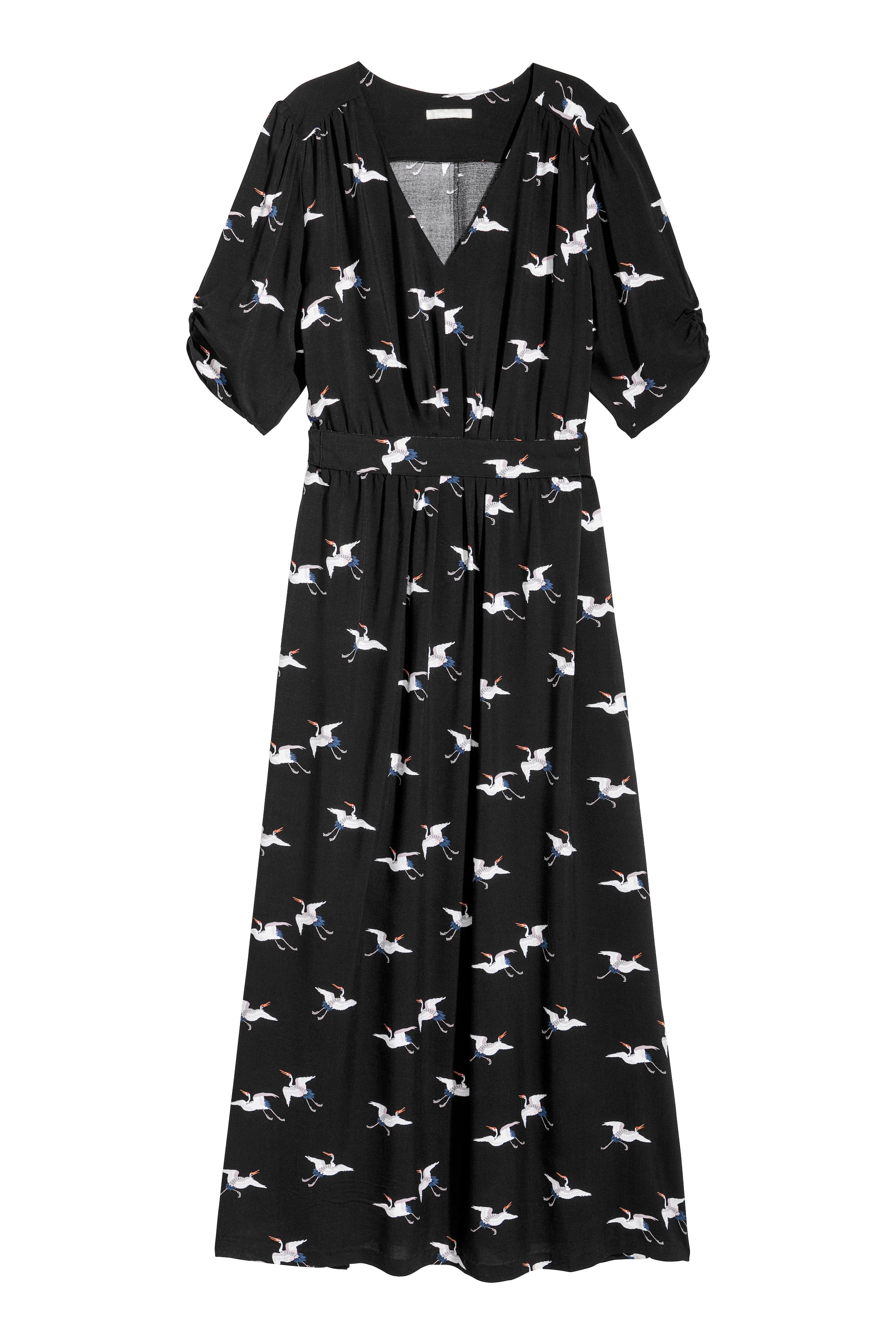 View larger image: Patterned dress - Black/Birds - Ladies | H&M GB 1