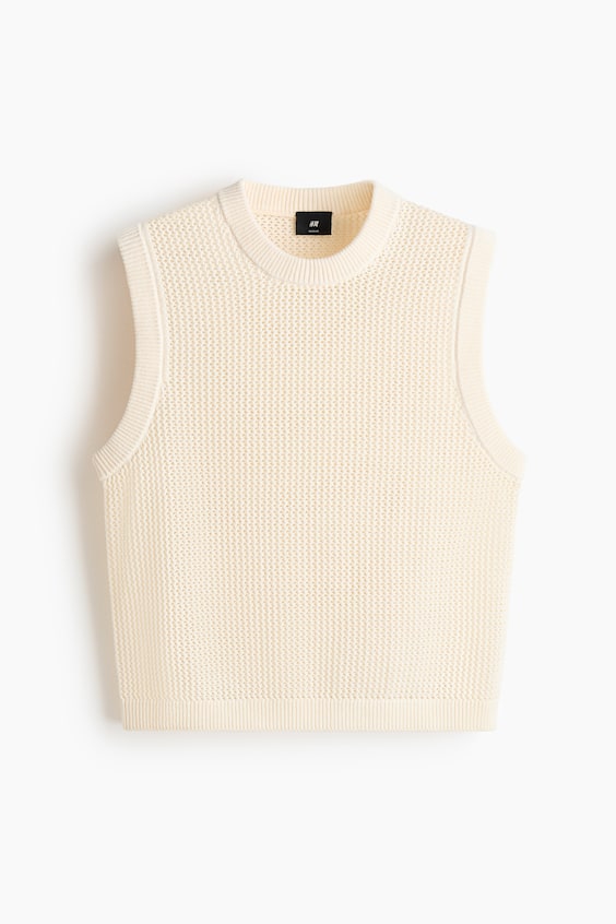 Мужские свитеры H&M Regular-Fit Open-Knit Sweater Vest