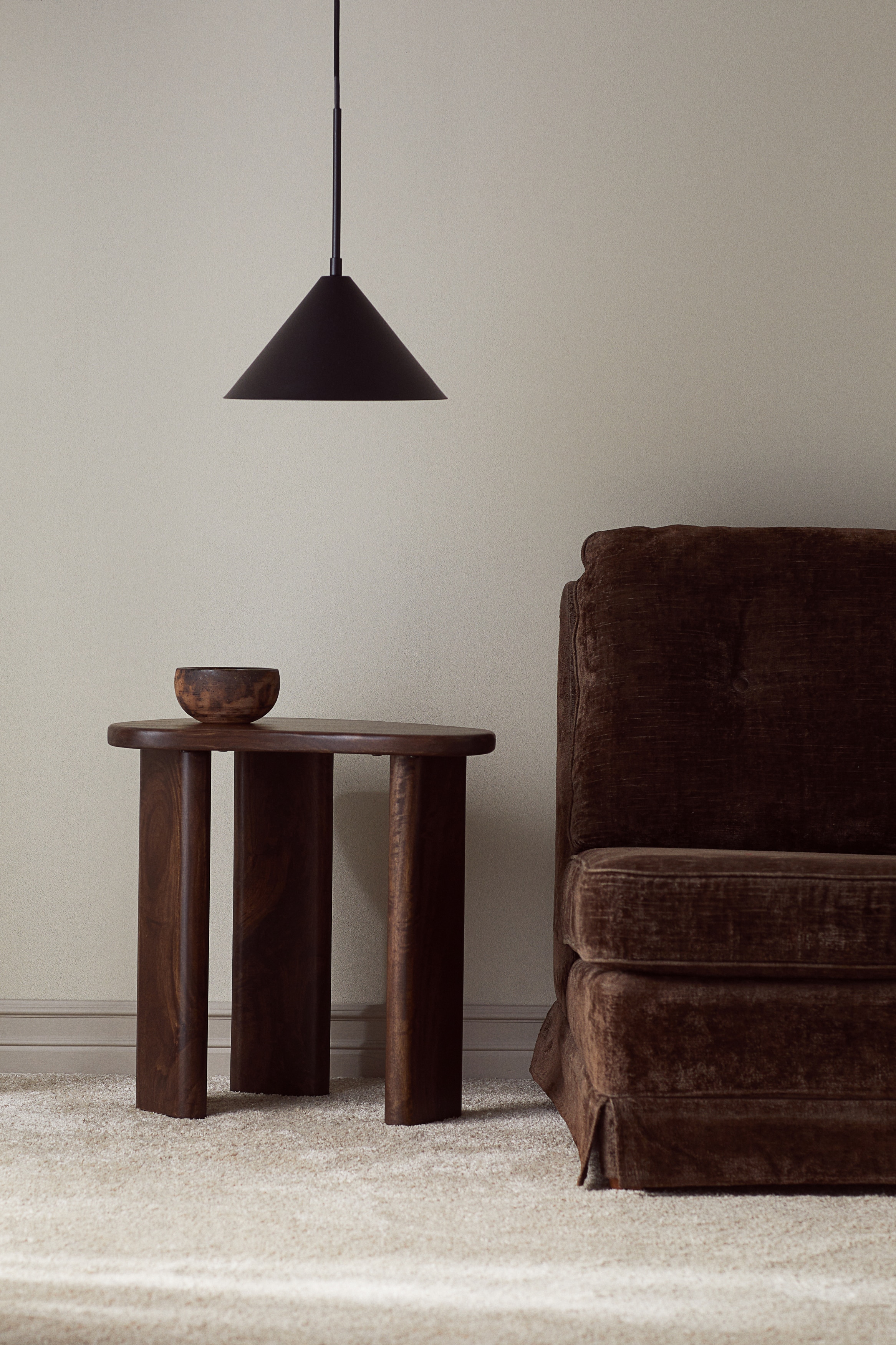 Lampe suspendue en métal - Noir