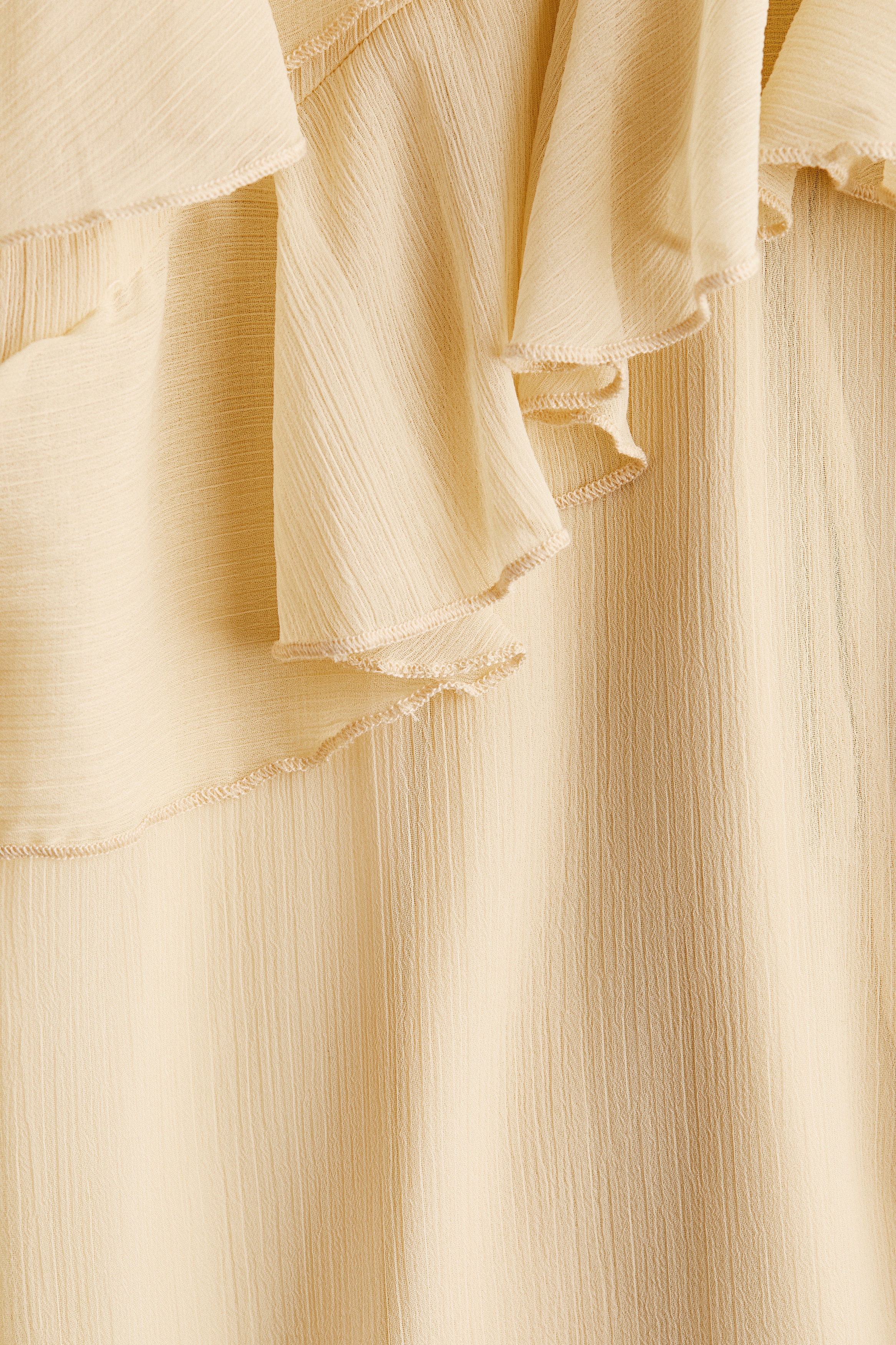 Flounced maxi dress