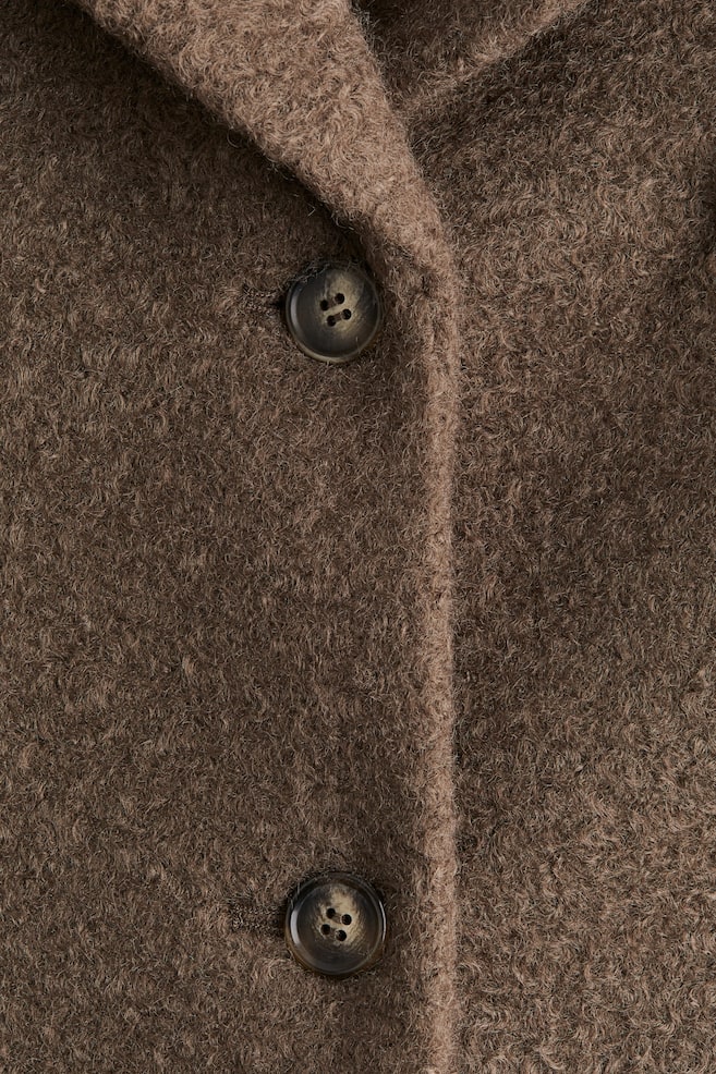 Single-Breasted Jacket-Dark dusty brown - 4