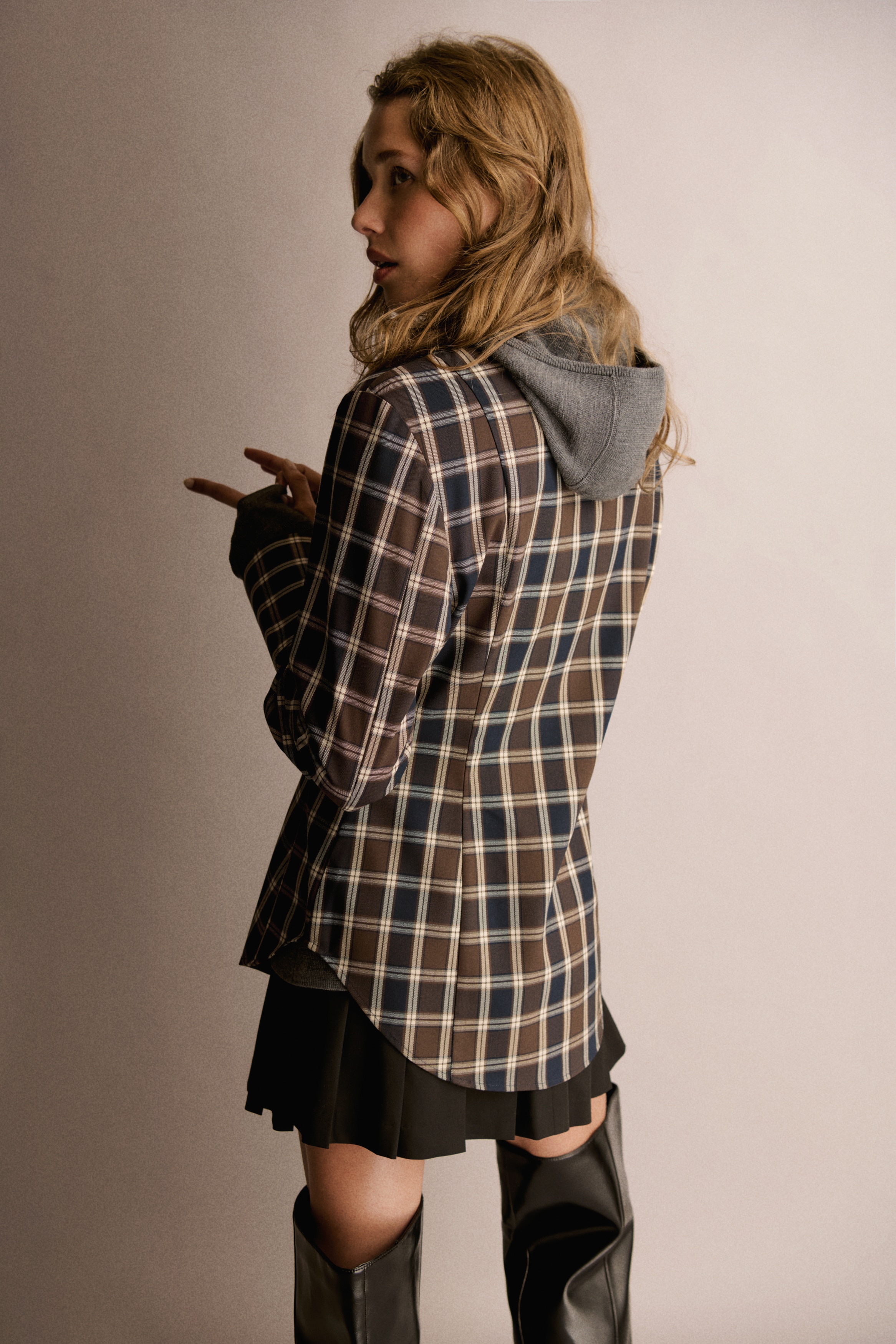 Fitted twill shirt