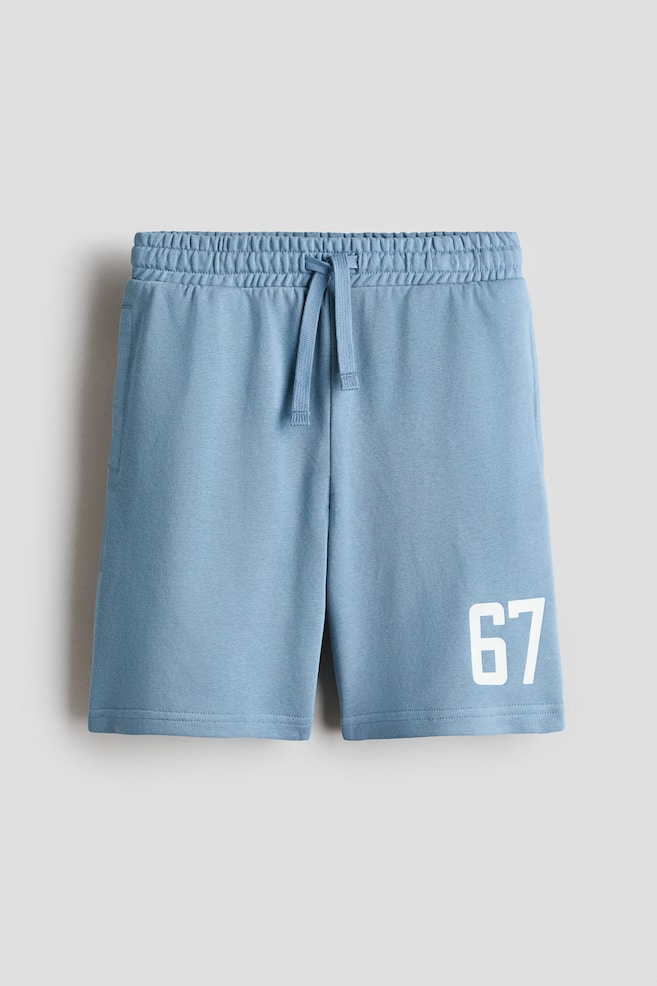 Shorts en french terry con diseño - Azul tenue/67/Beige/Surf club - 1