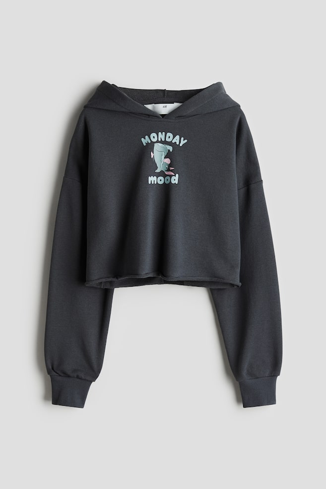 Felpa corta con cappuccio - Grigio scuro/Winnie Pooh - 1