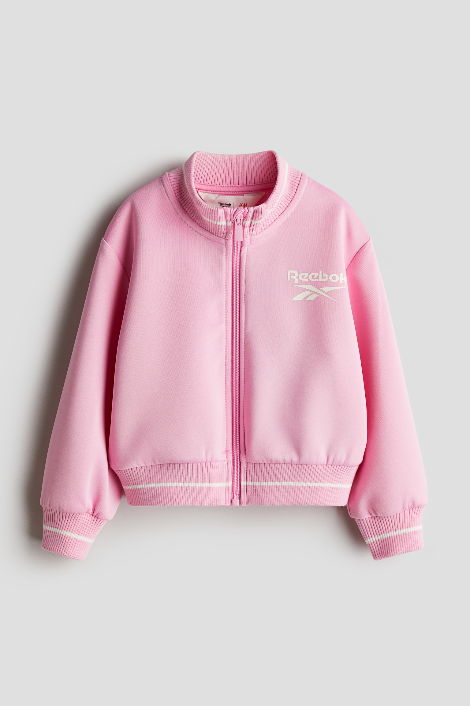 Print-motif track jacket - Pink/Reebok - 2