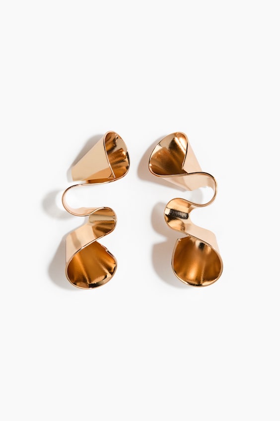 Женские серьги H&M волнистой формы