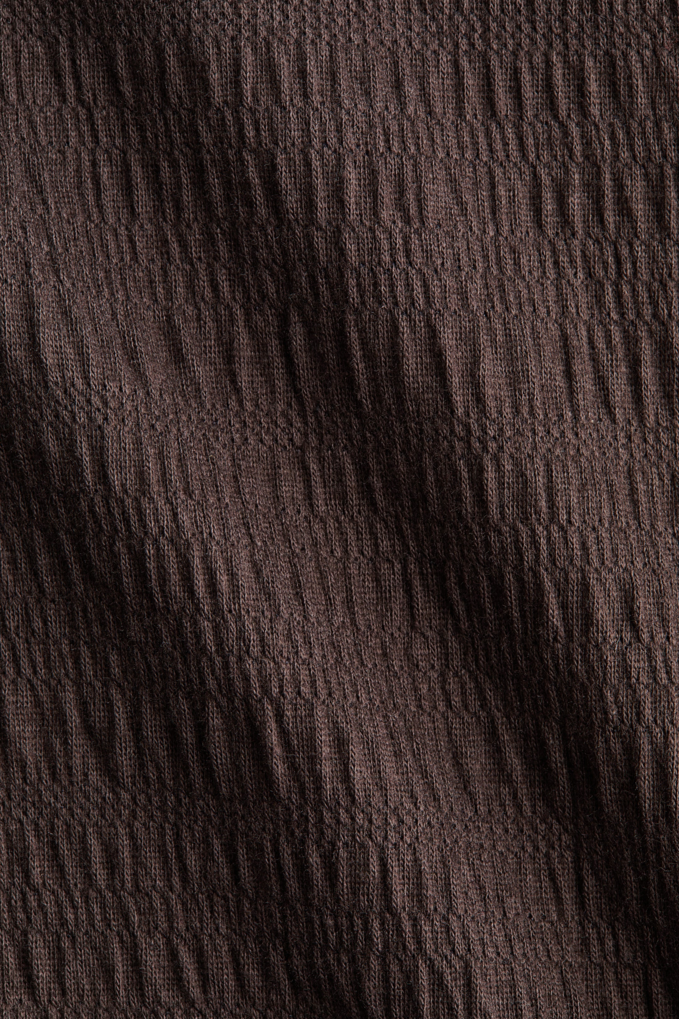 이미지 확대 보기: 언발란스 원숄더 탑 - 다크 브라운 - 여성 | H&M KR 6