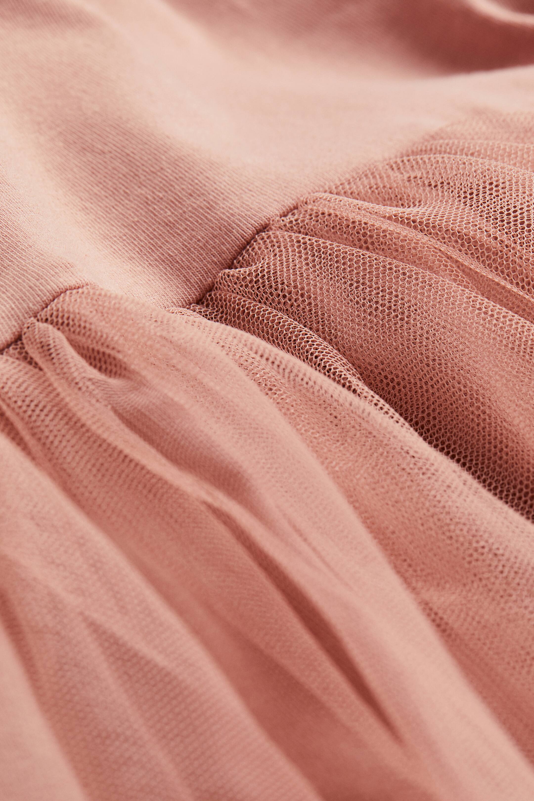 הצגת תמונה גדולה יותר: שמלת ג'רזי עם חצאית טול - ורוד - Kids | H&M IL 3